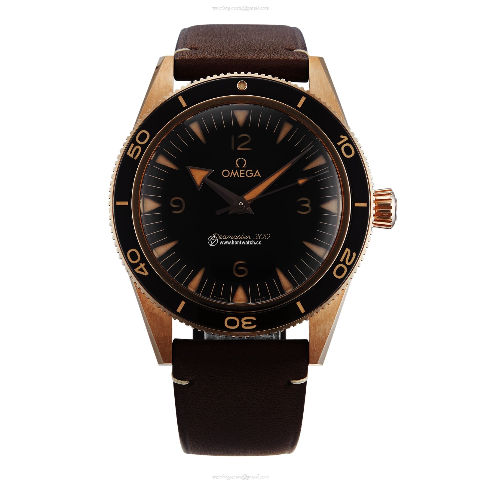 Omega Seamaster 234.92.41.21.10.001 | 41mm Rose Gold Automatic | Brown Dial