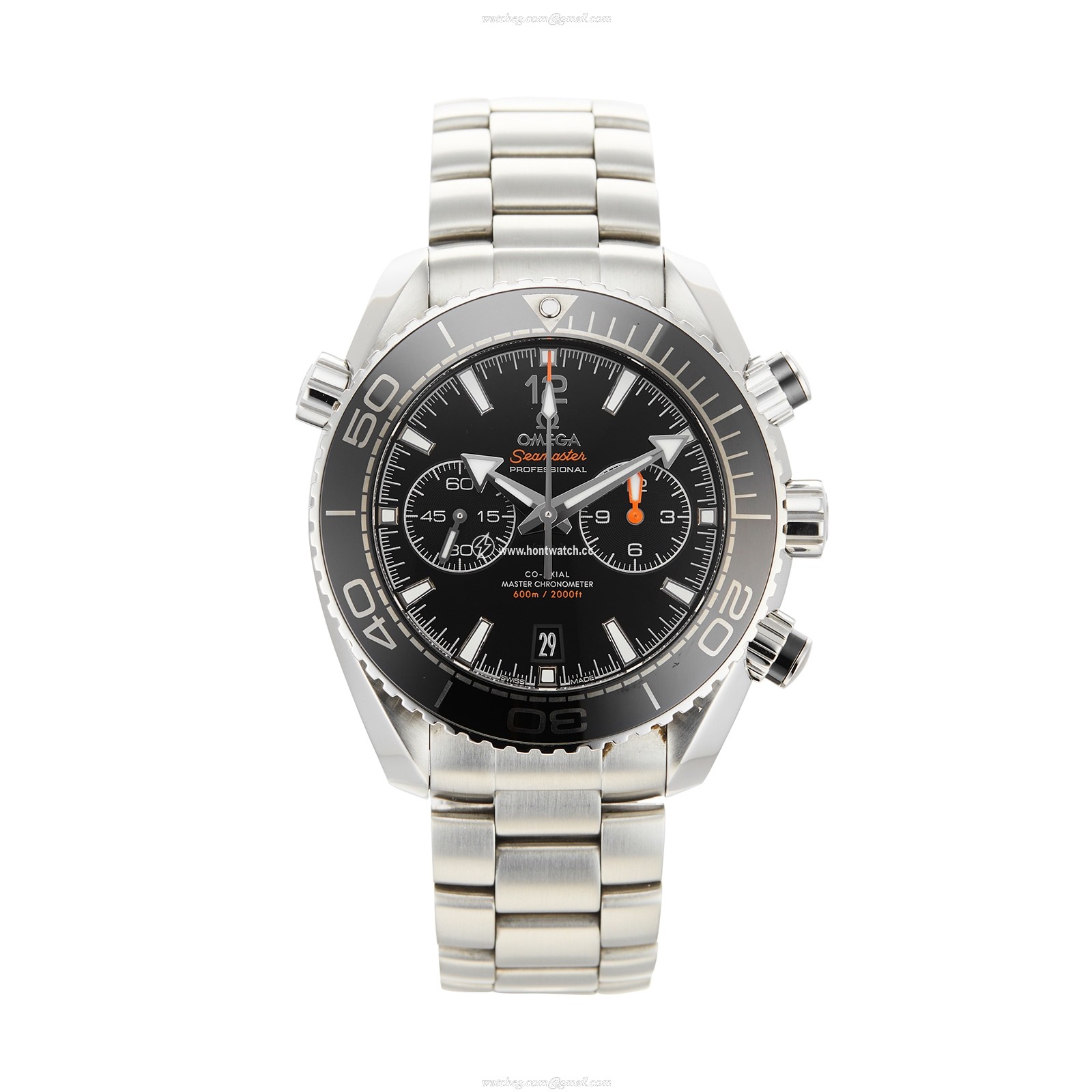 Omega Seamaster Planet Ocean 600M Automatic Watch - 45.5mm Black Dial