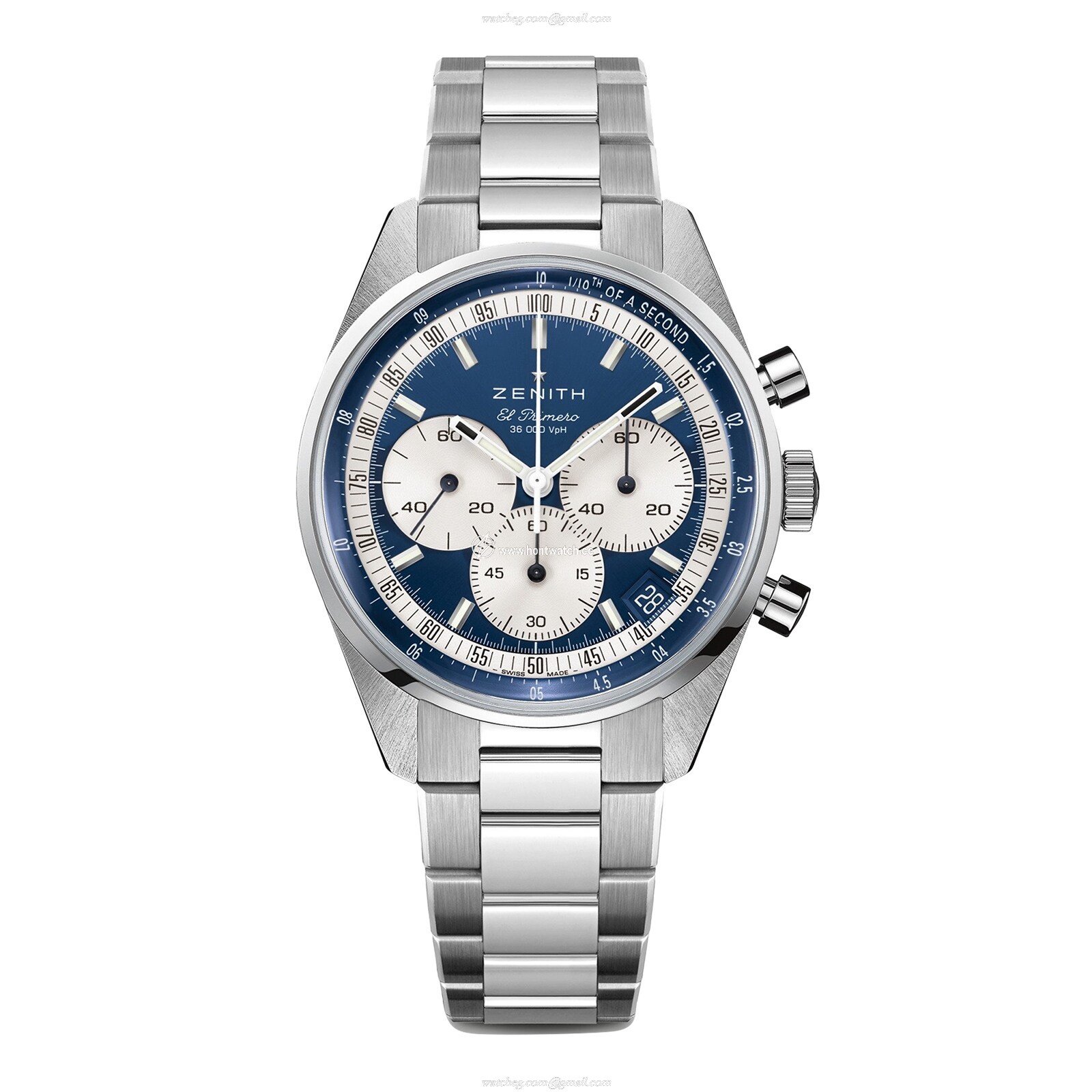 Zenith Chronomaster Original Automatic Blue Dial Watch - 38mm Stainless Steel