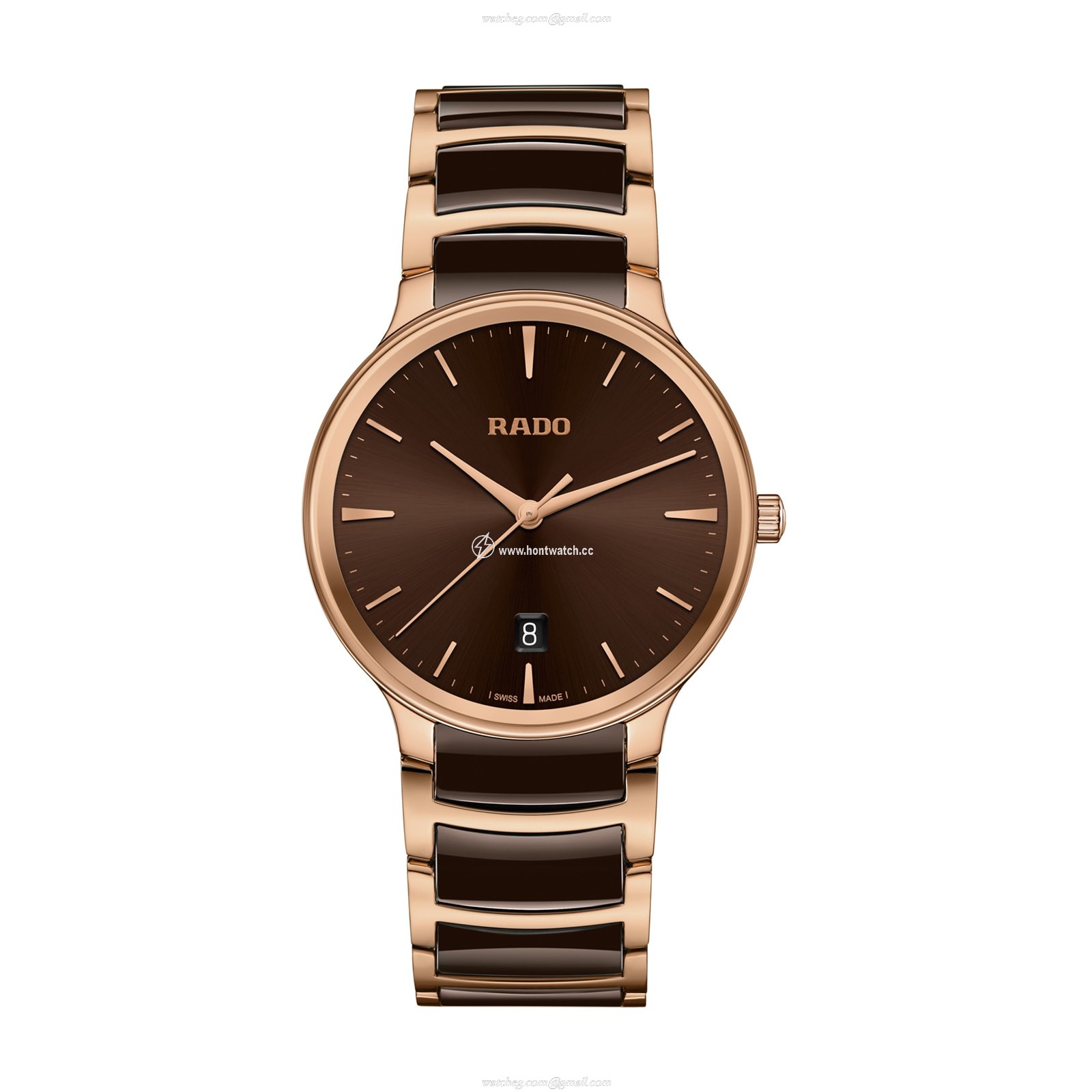 Rado Centrix R30023302 | Brown Dial | Stainless Steel & Ceramic | 39.5mm