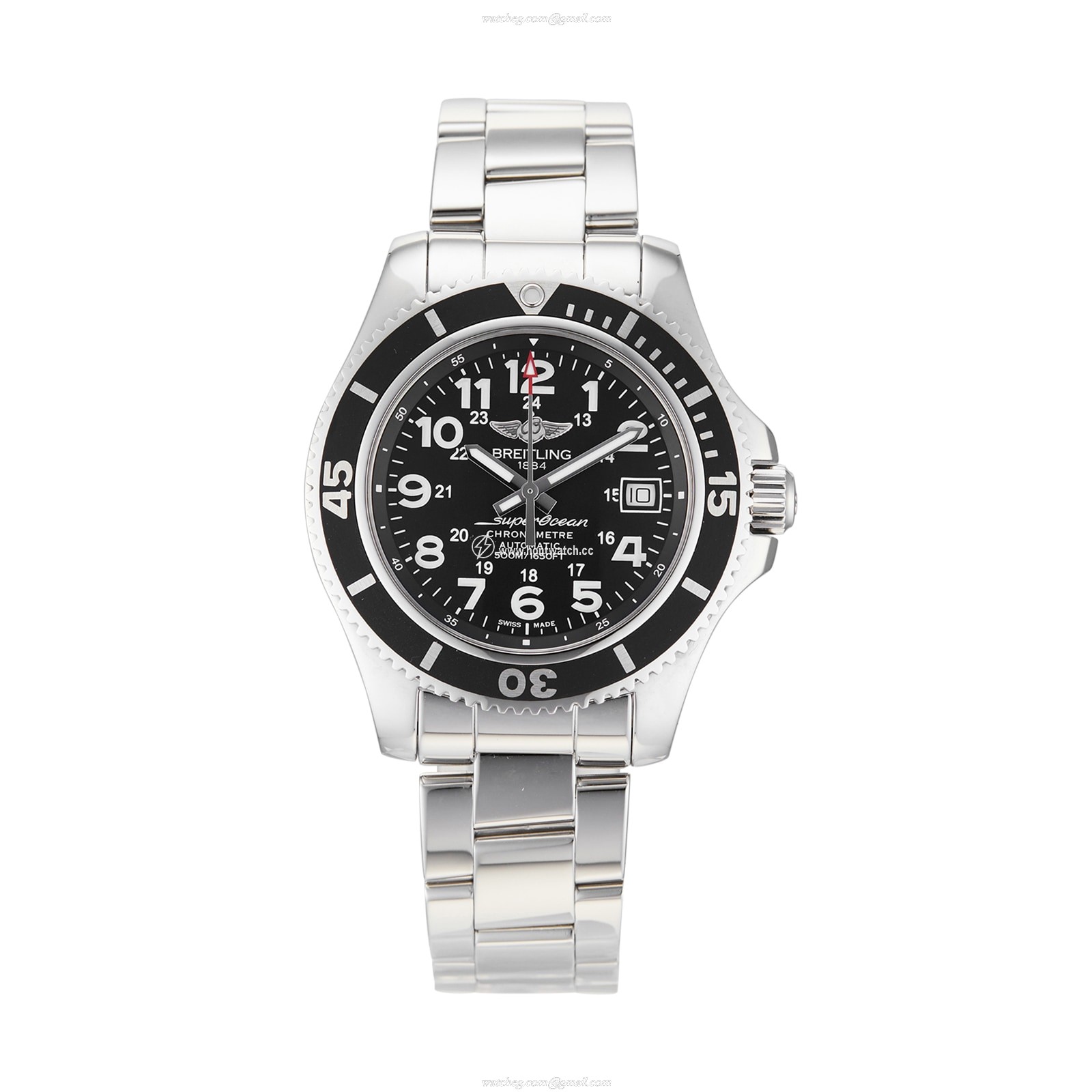 Breitling Superocean II 42 Automatic Black Dial Men's Watch | 42mm Stainless Steel