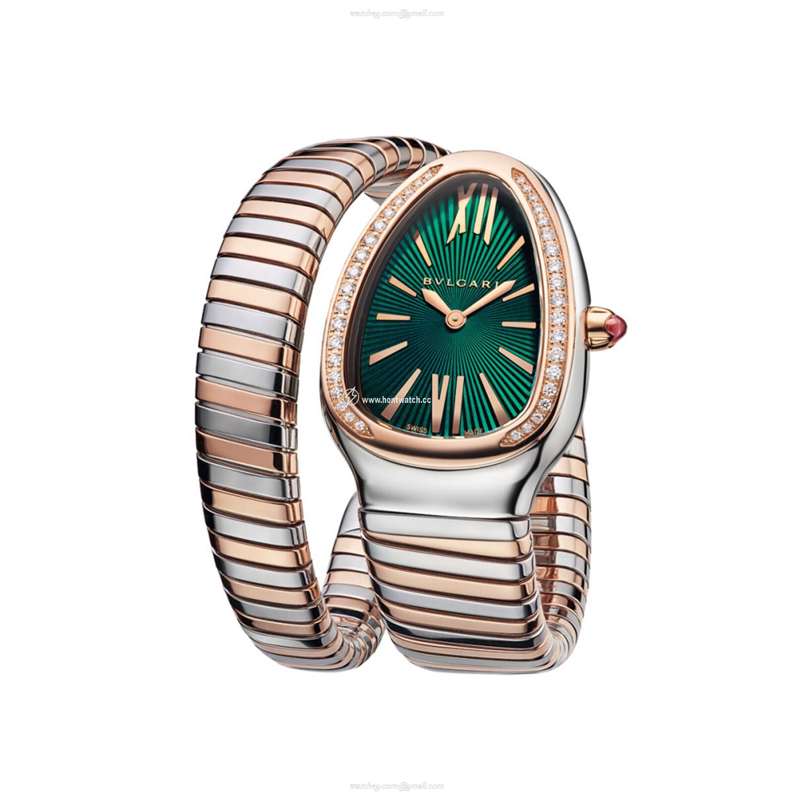 Bvlgari Serpenti 102790 | Green Dial | Stainless Steel | Quartz Watch