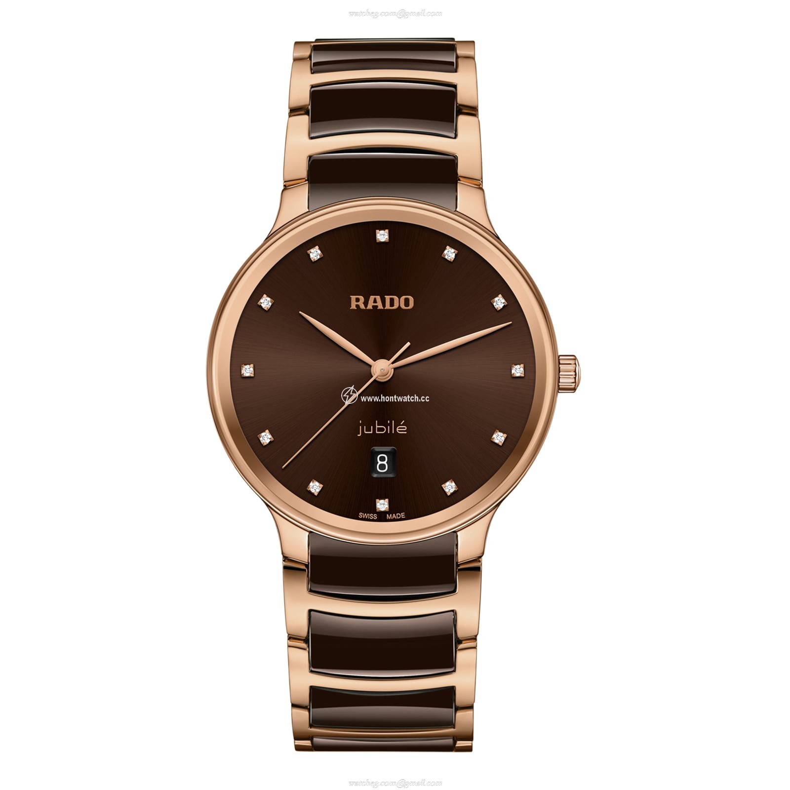 Rado Centrix R30023732 | Brown Dial | Steel & Ceramic | Quartz Watch