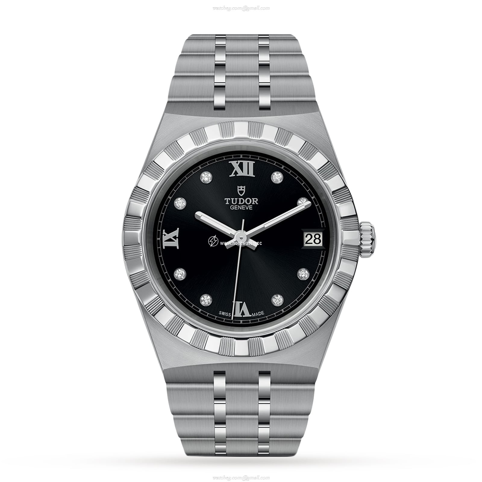 Tudor Royal M28400-0004 Automatic Watch - 34mm Black Dial & Steel Bracelet