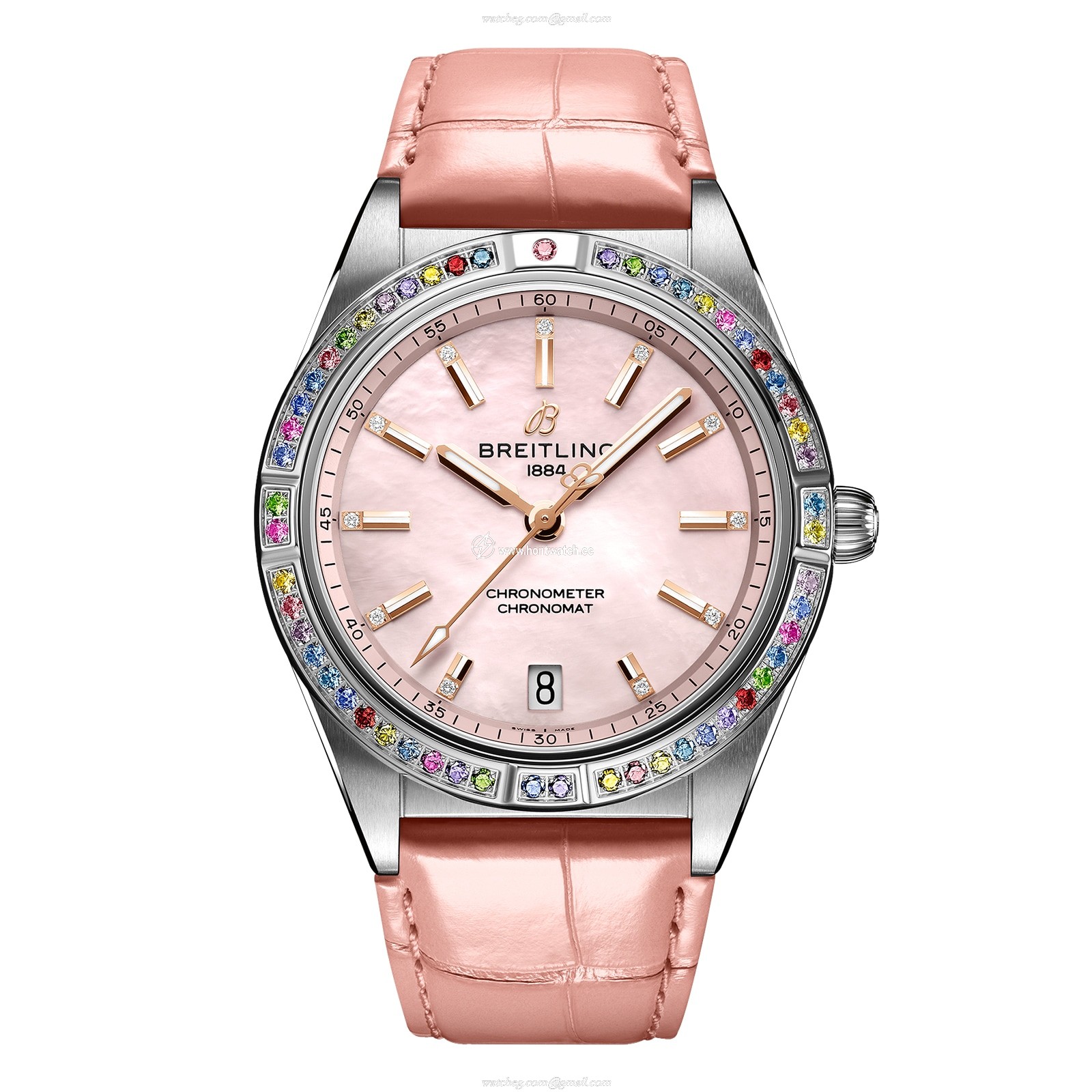 Breitling Chronomat G10380BB1K1P1 - 36mm Pink Dial - Automatic - For Her