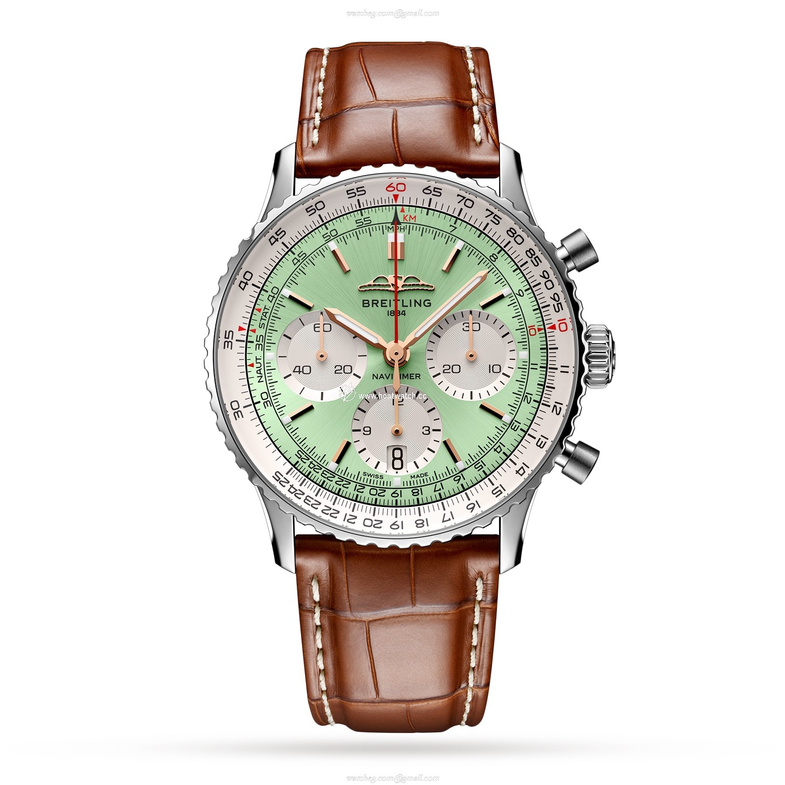 Breitling Navitimer 41mm Automatic Mint Green Dial - Stainless Steel
