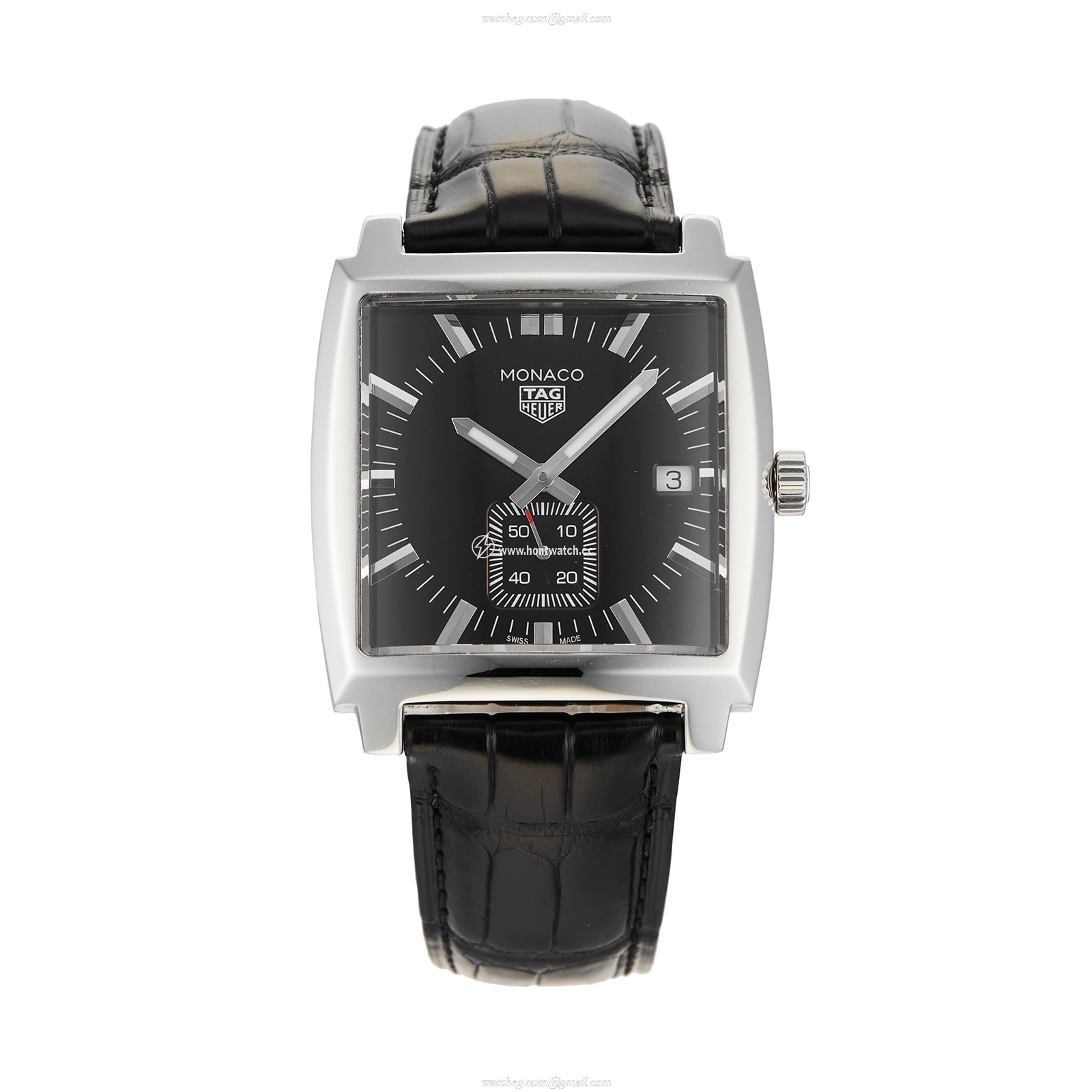 TAG Heuer Monaco WAW131A.FC6177 | 37mm Automatic Black Dial | Stainless Steel