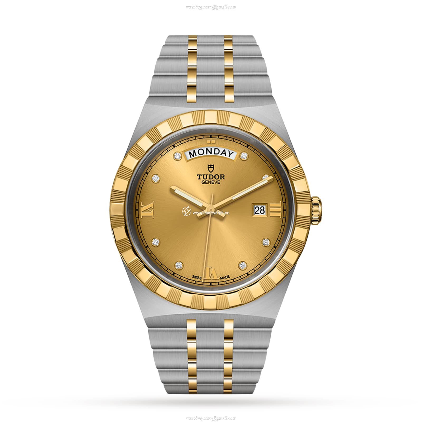 Tudor Royal M28603-0006 Automatic Watch - 41mm Champagne Dial | Steel & Gold