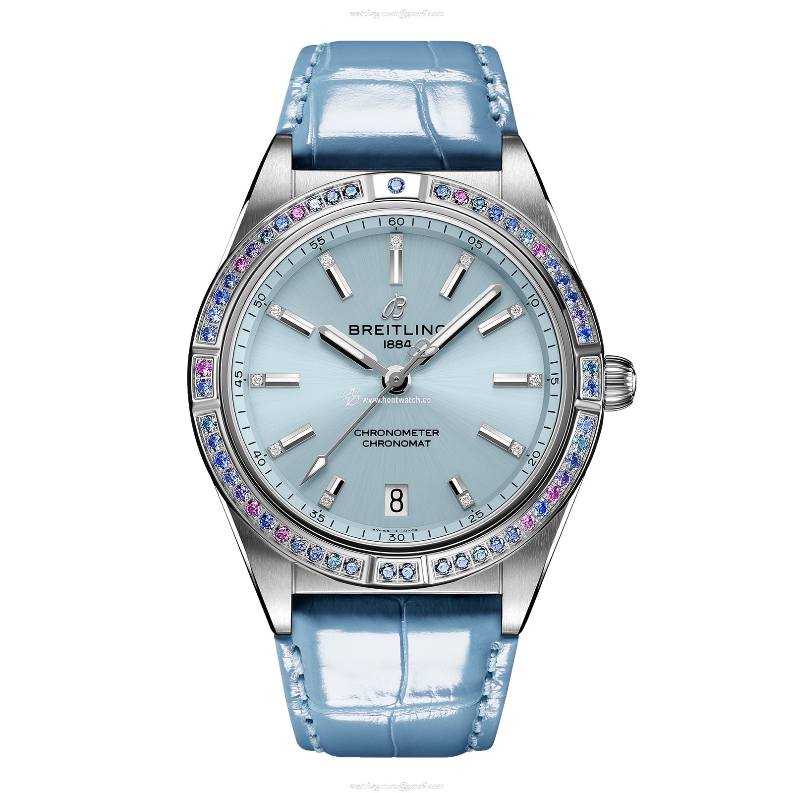 Breitling Chronomat G10380611C1P1 | 36mm Blue Dial | Automatic | Stainless Steel & White Gold