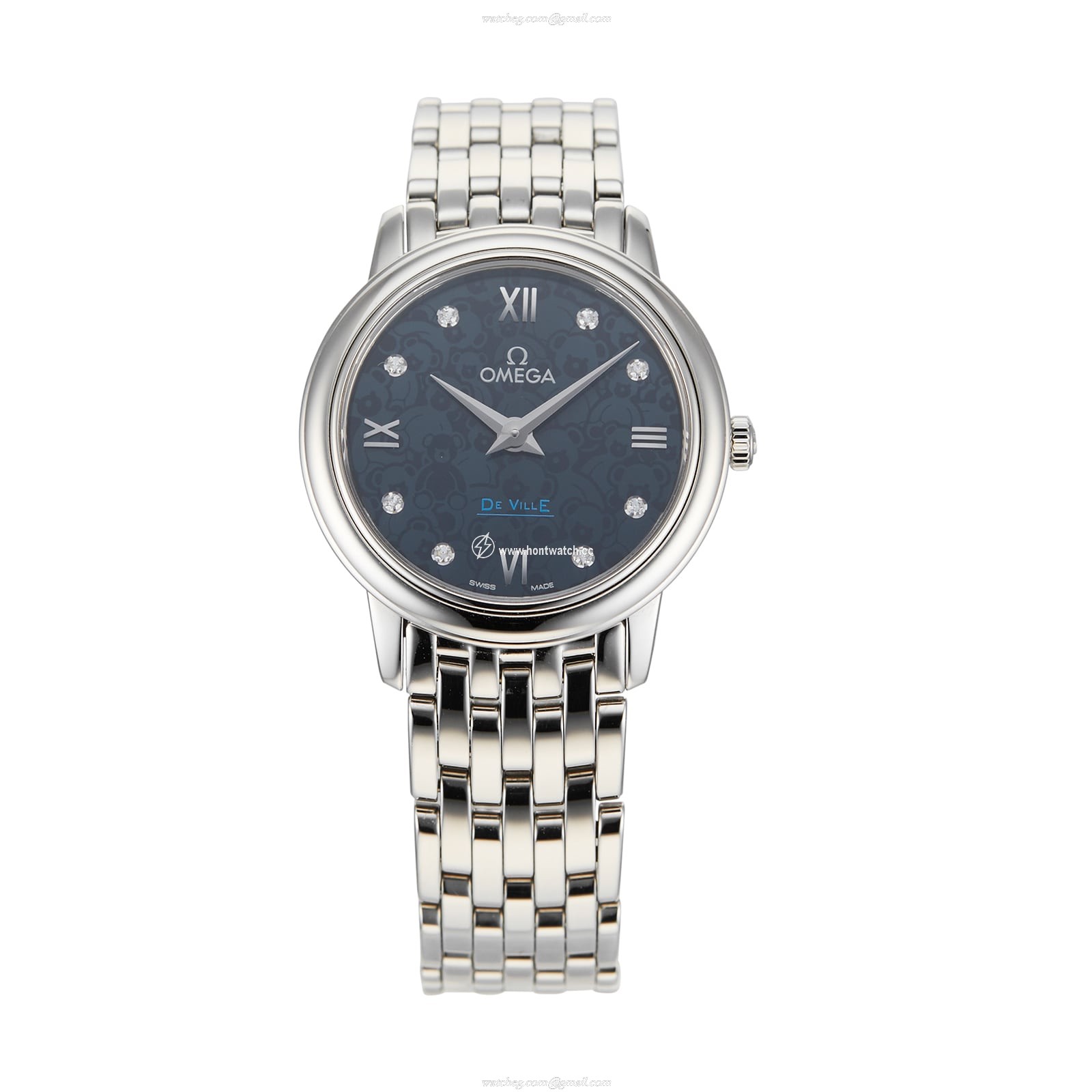 Omega De Ville Ladies Watch | 27mm Stainless Steel | Blue Dial | Quartz