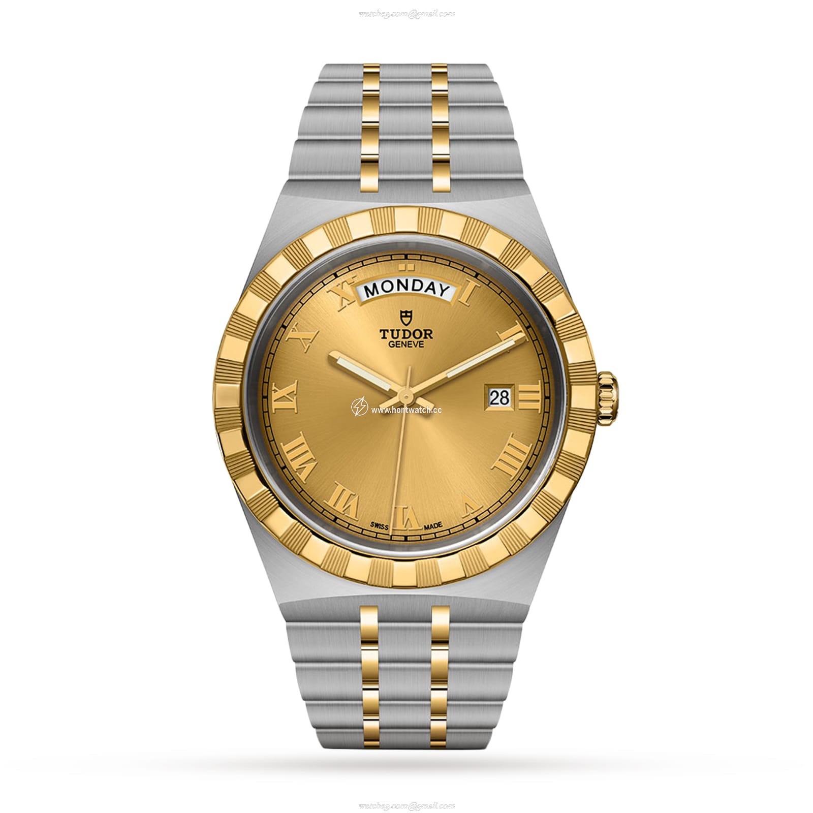 Tudor Royal M28603-0004 Automatic Watch - 41mm Champagne Dial | Steel & Gold