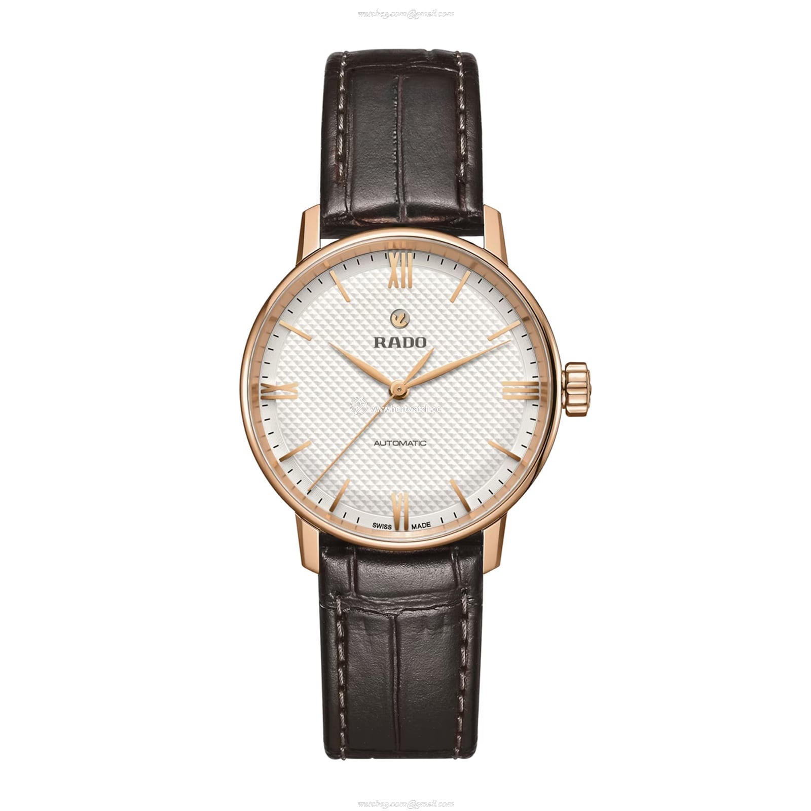 Rado Coupole Classic Automatic Watch - 32mm White Dial | Stainless Steel & Rose Gold