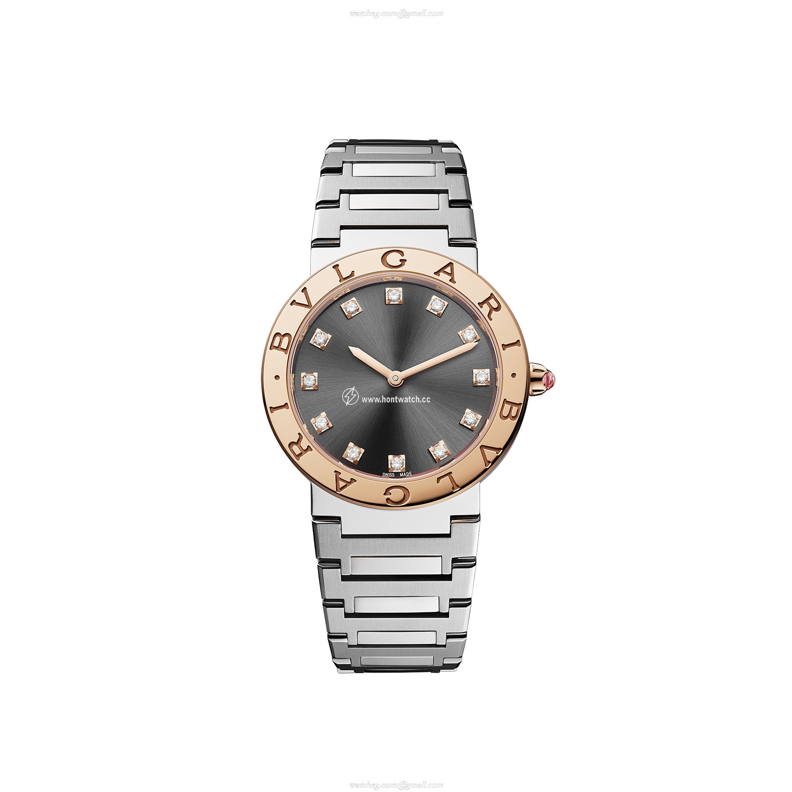 Bvlgari Bvlgari 103757 Watch | 33mm Stainless Steel | Quartz Black Dial