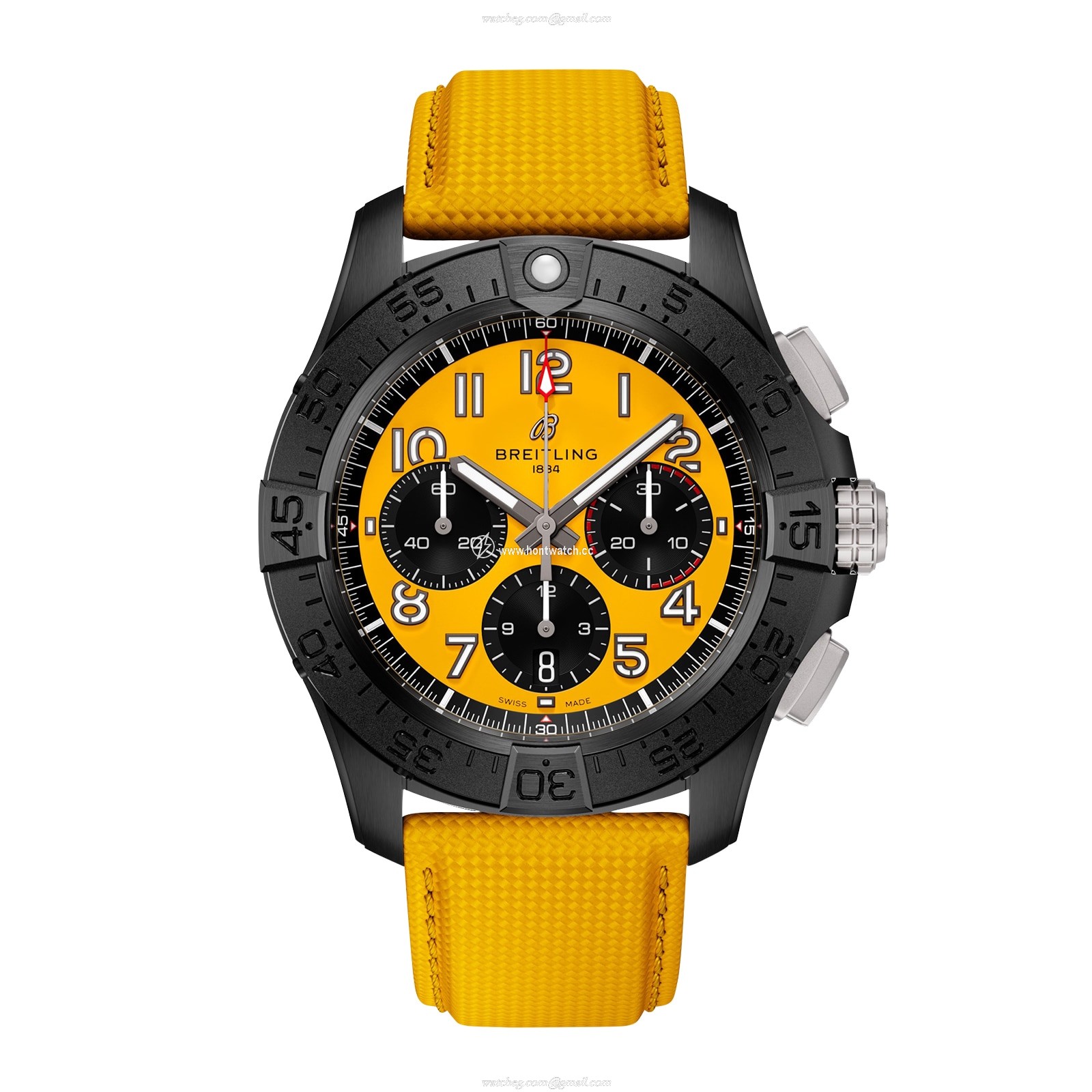 Breitling Avenger Ceramic & Titanium Automatic Yellow Watch | 44mm
