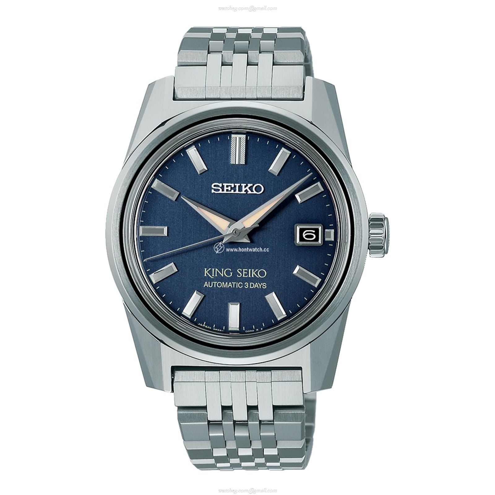 Seiko King Seiko SPB389J1 Automatic Blue Watch - 38.3mm Stainless Steel