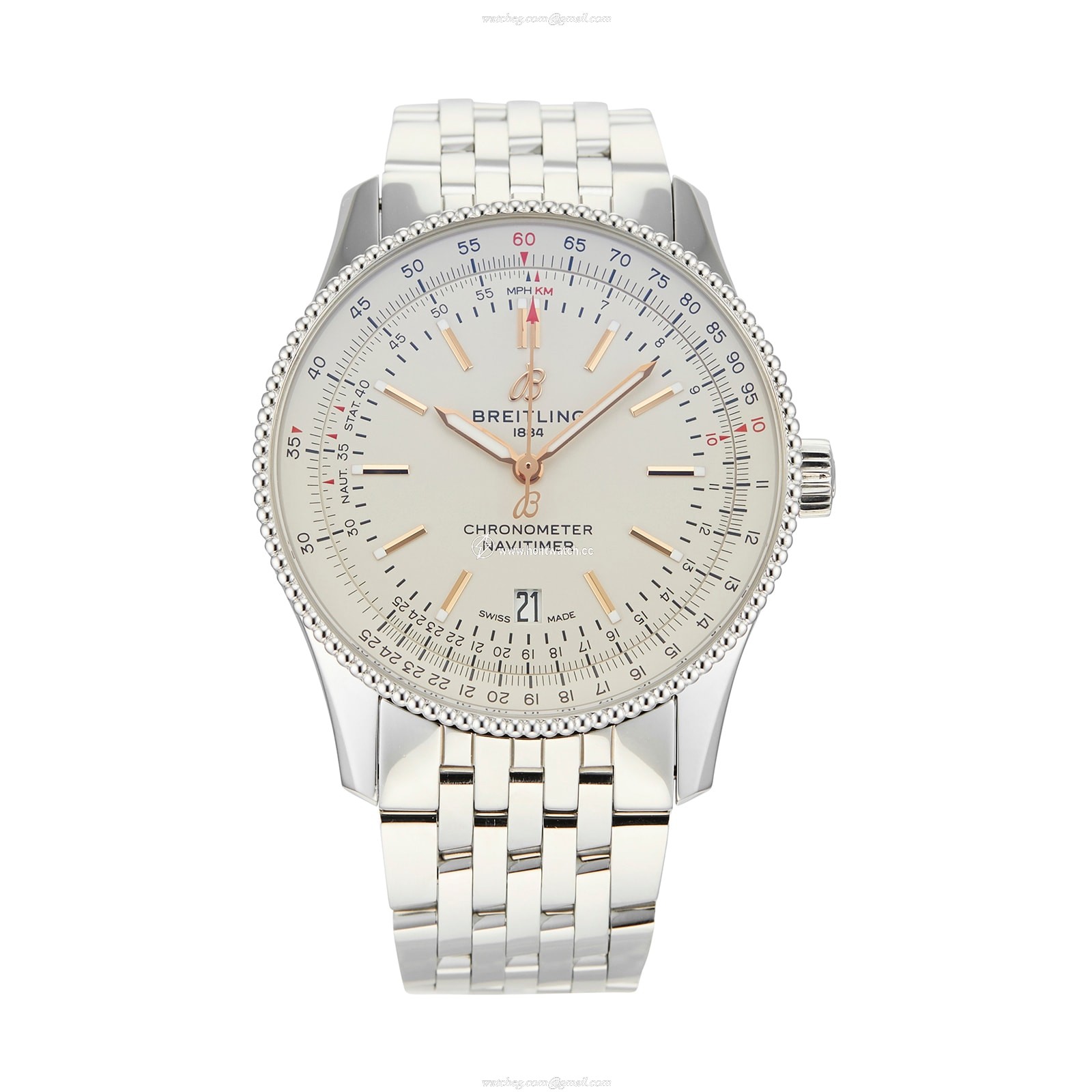 Breitling Navitimer Automatic 41mm Silver Dial - Stainless Steel Watch