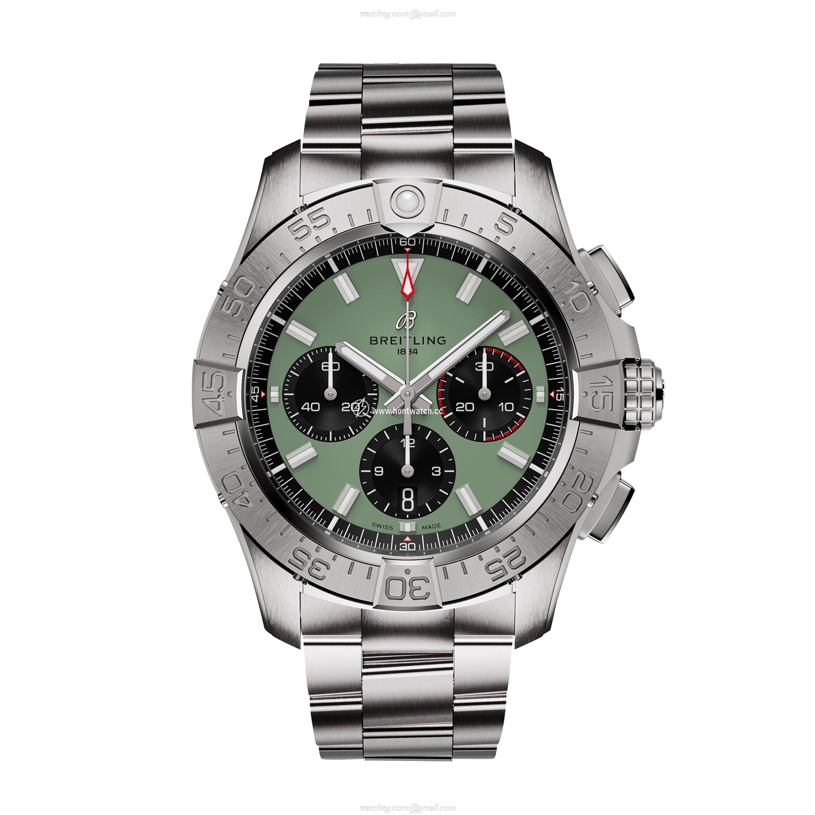 Breitling Avenger Automatic Green Dial 44mm Stainless Steel Watch