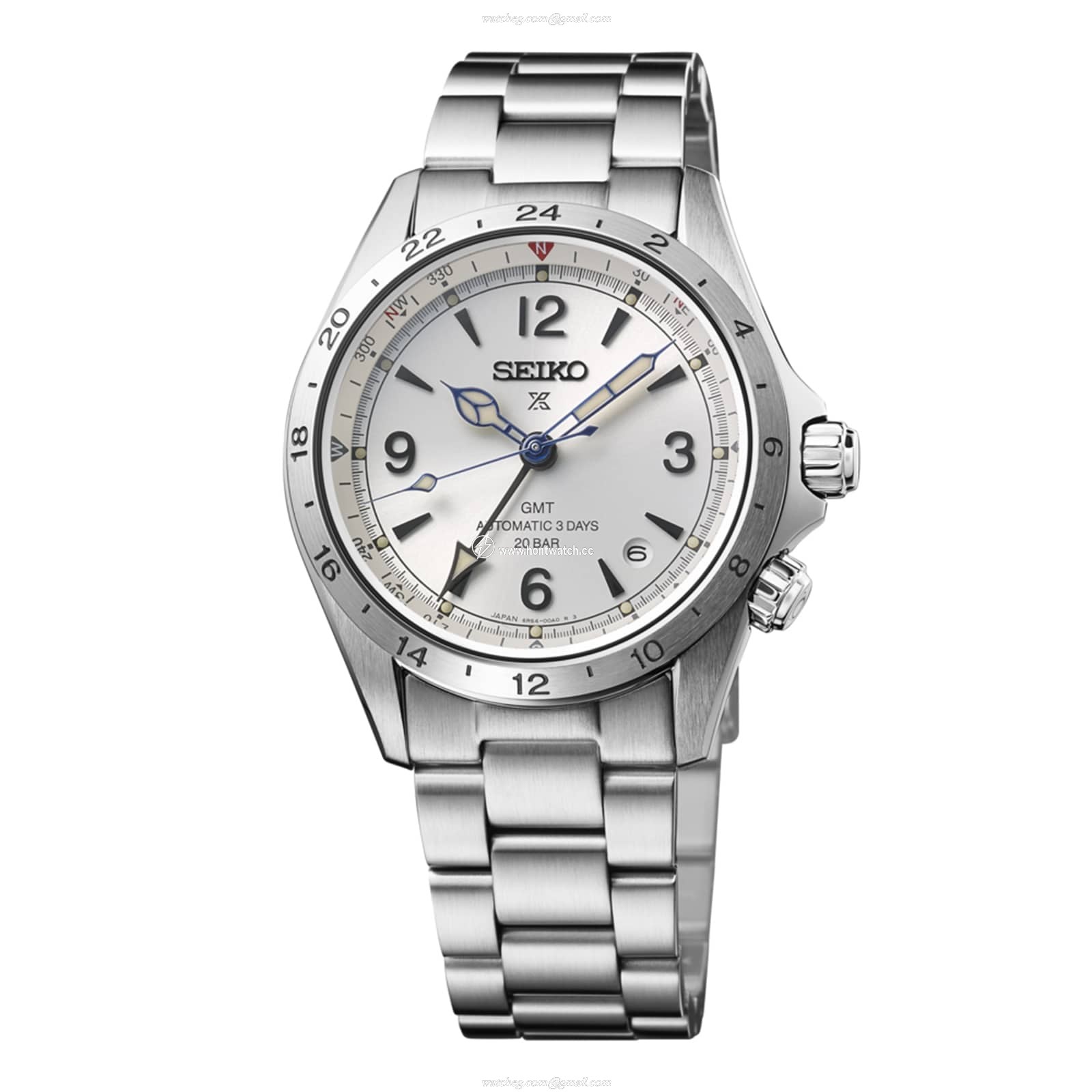 Seiko Alpinist SPB409J1 Automatic Silver Watch | 39.5mm Stainless Steel