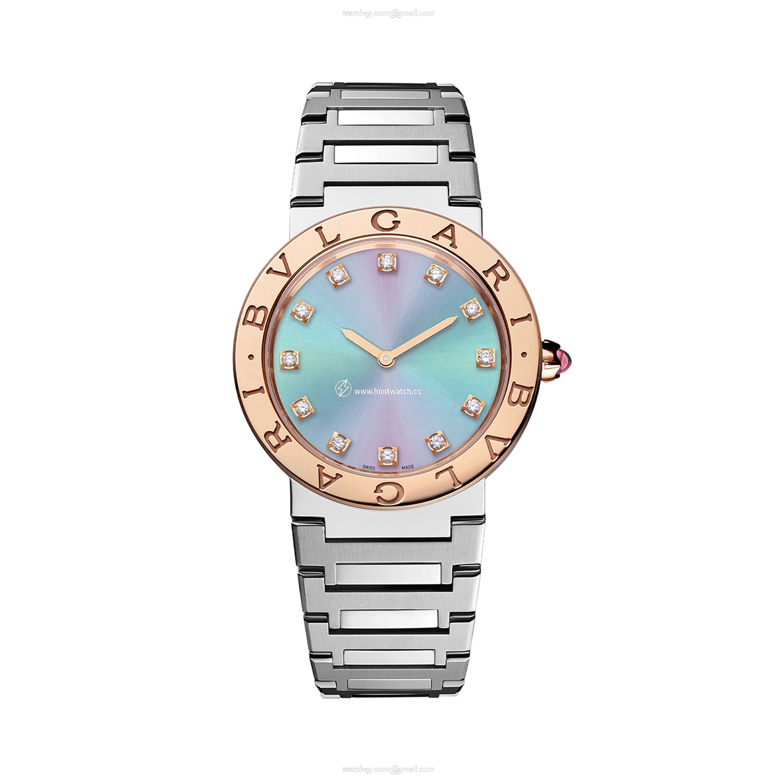 BVLGARI BVLGARI 103759 | 33mm Stainless Steel Quartz Watch - Green Dial