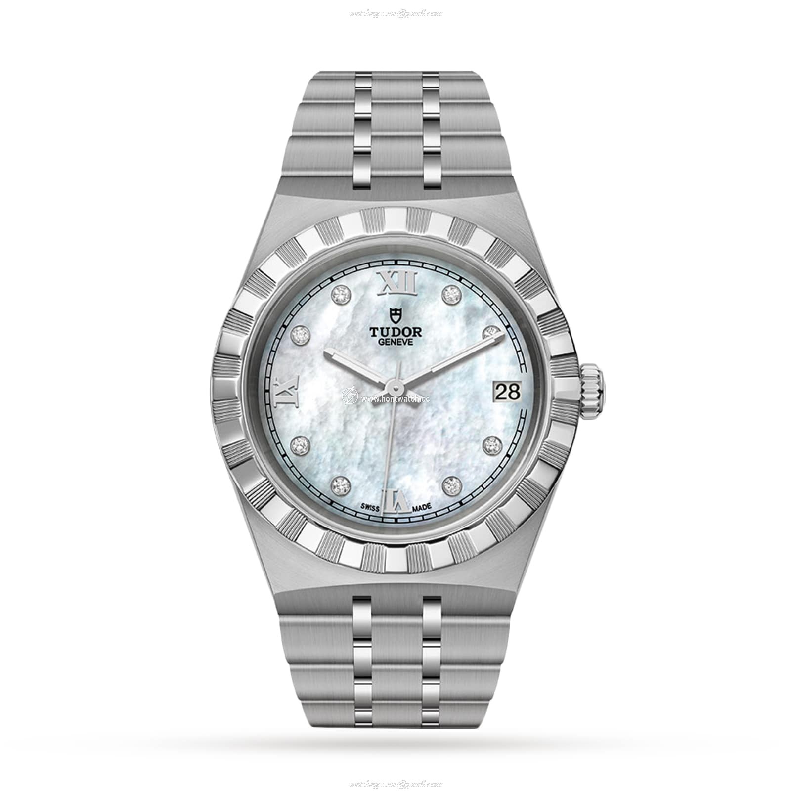 Tudor Royal M28400-0005 Automatic Watch - 34mm Stainless Steel - White Dial