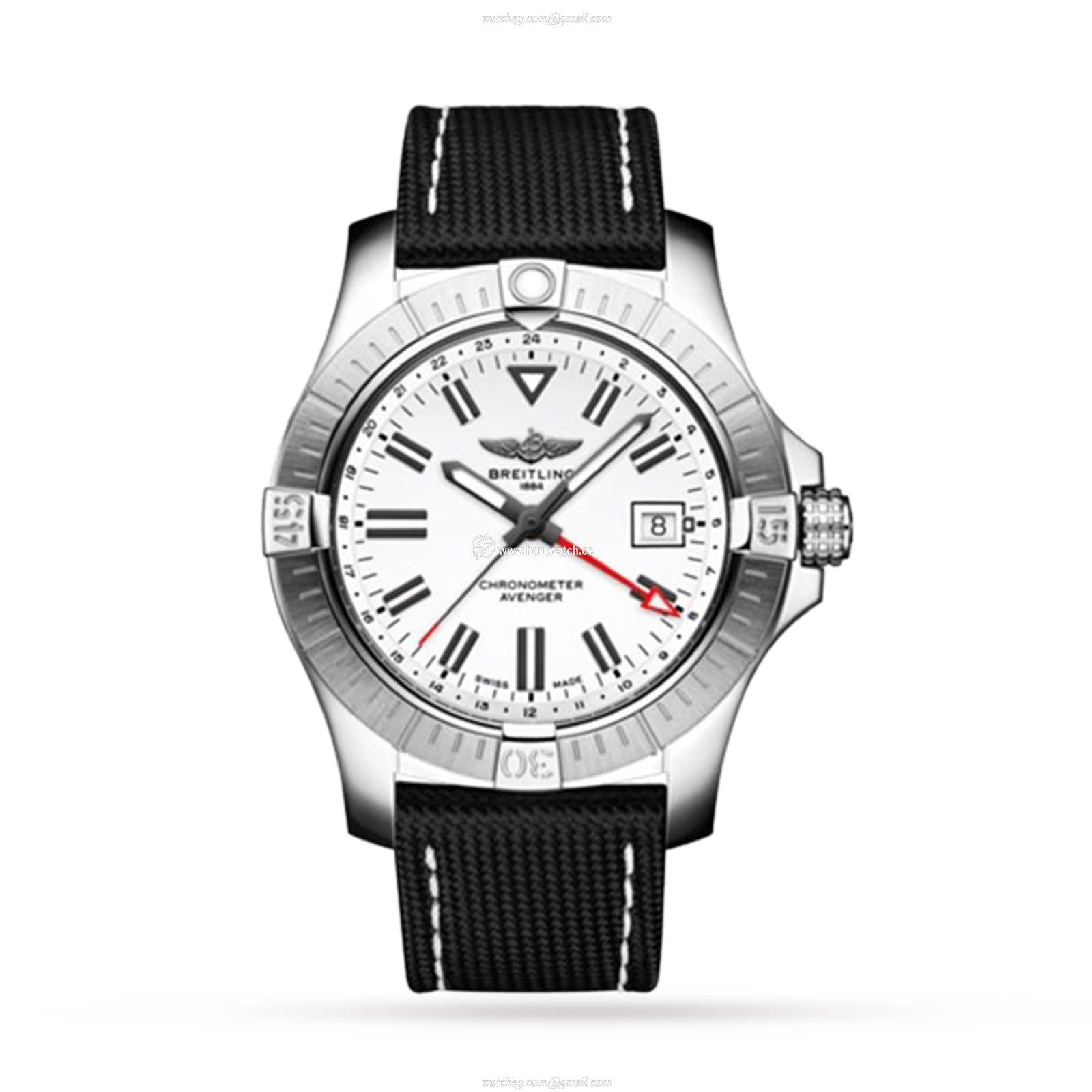 Breitling Avenger A32397101A1X1 - 43mm Stainless Steel Automatic Watch - White Dial