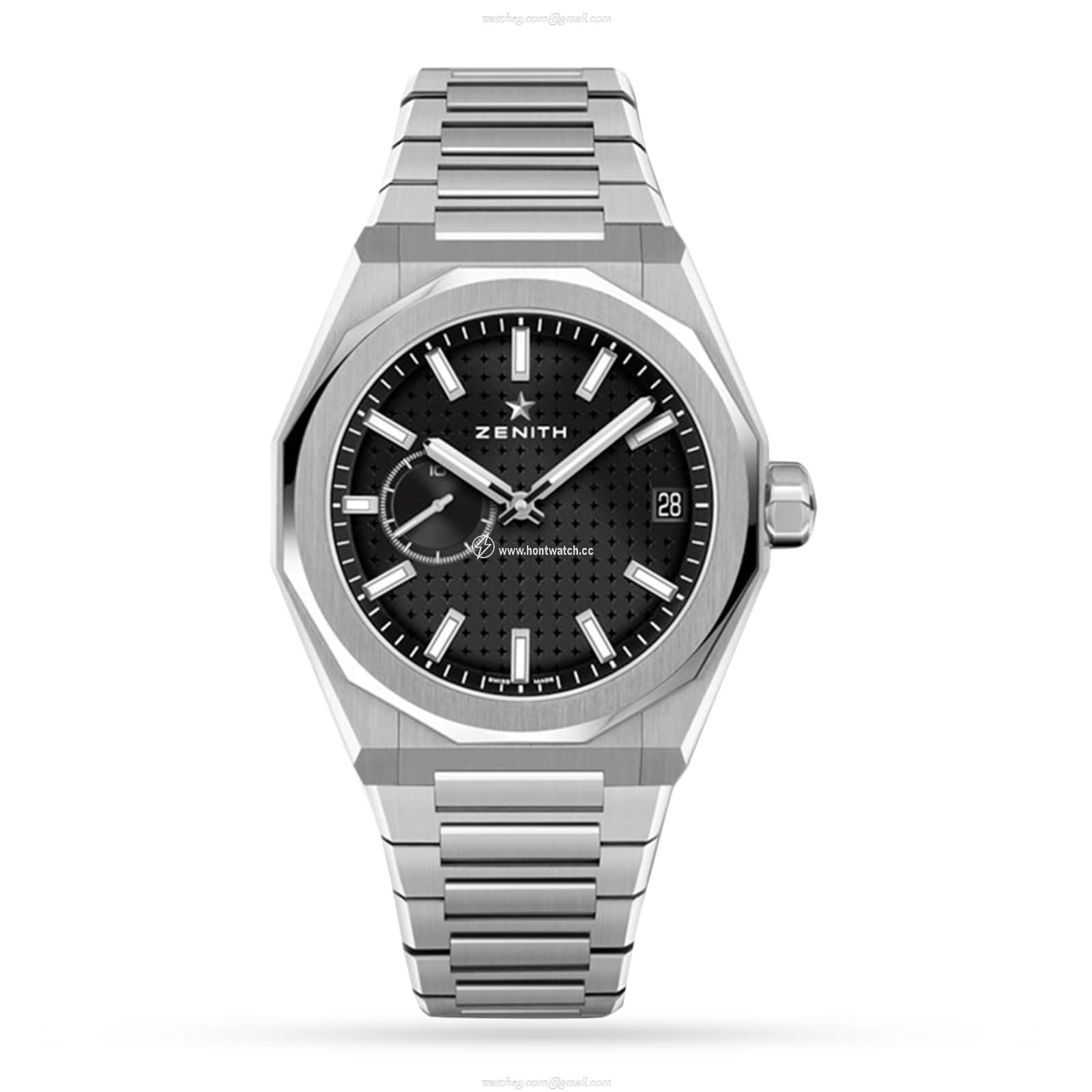 Zenith Defy Skyline Automatic Watch - 41mm Stainless Steel - Black Dial