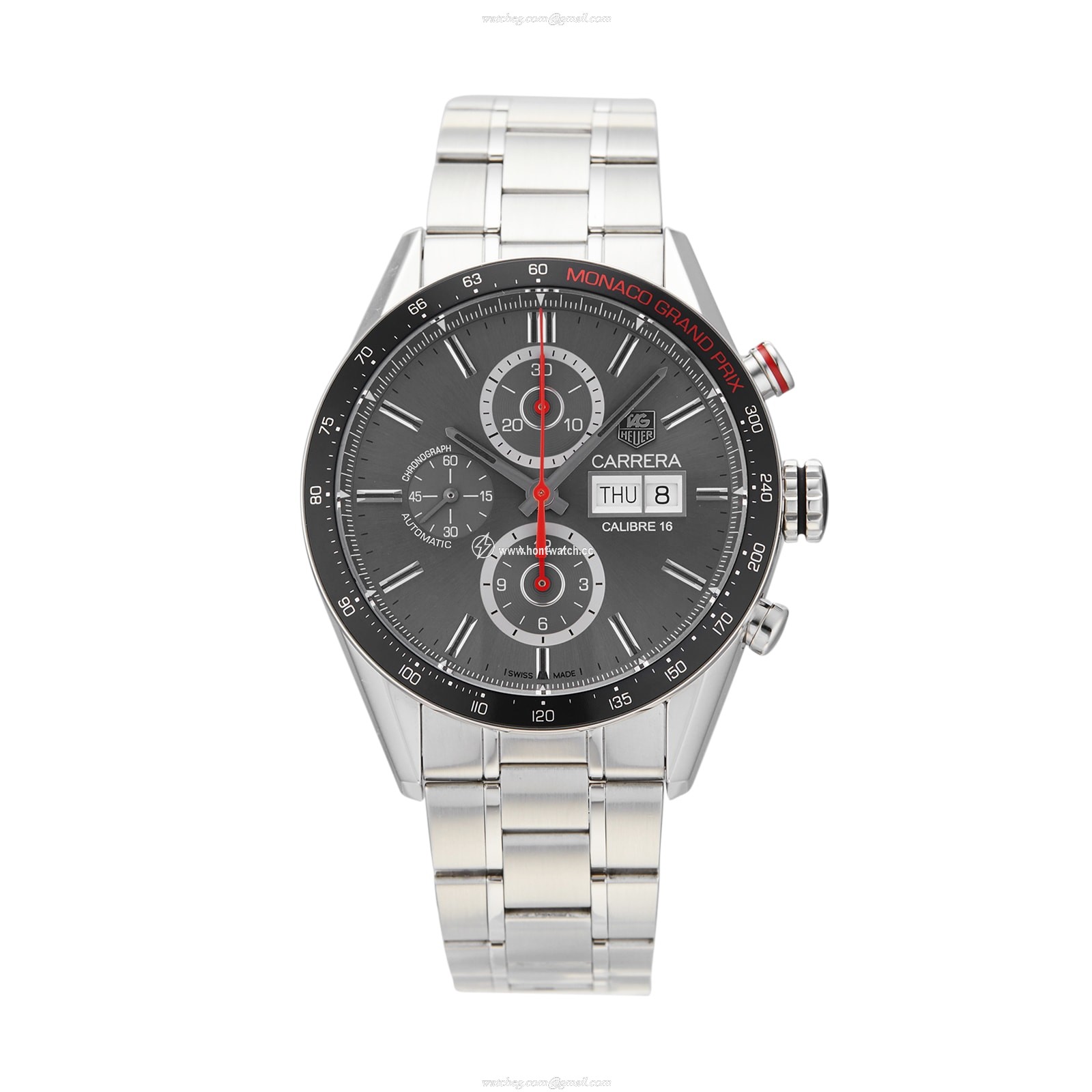 TAG Heuer Carrera CV2A1M.BA0796 | 43mm Automatic Grey Dial | Stainless Steel