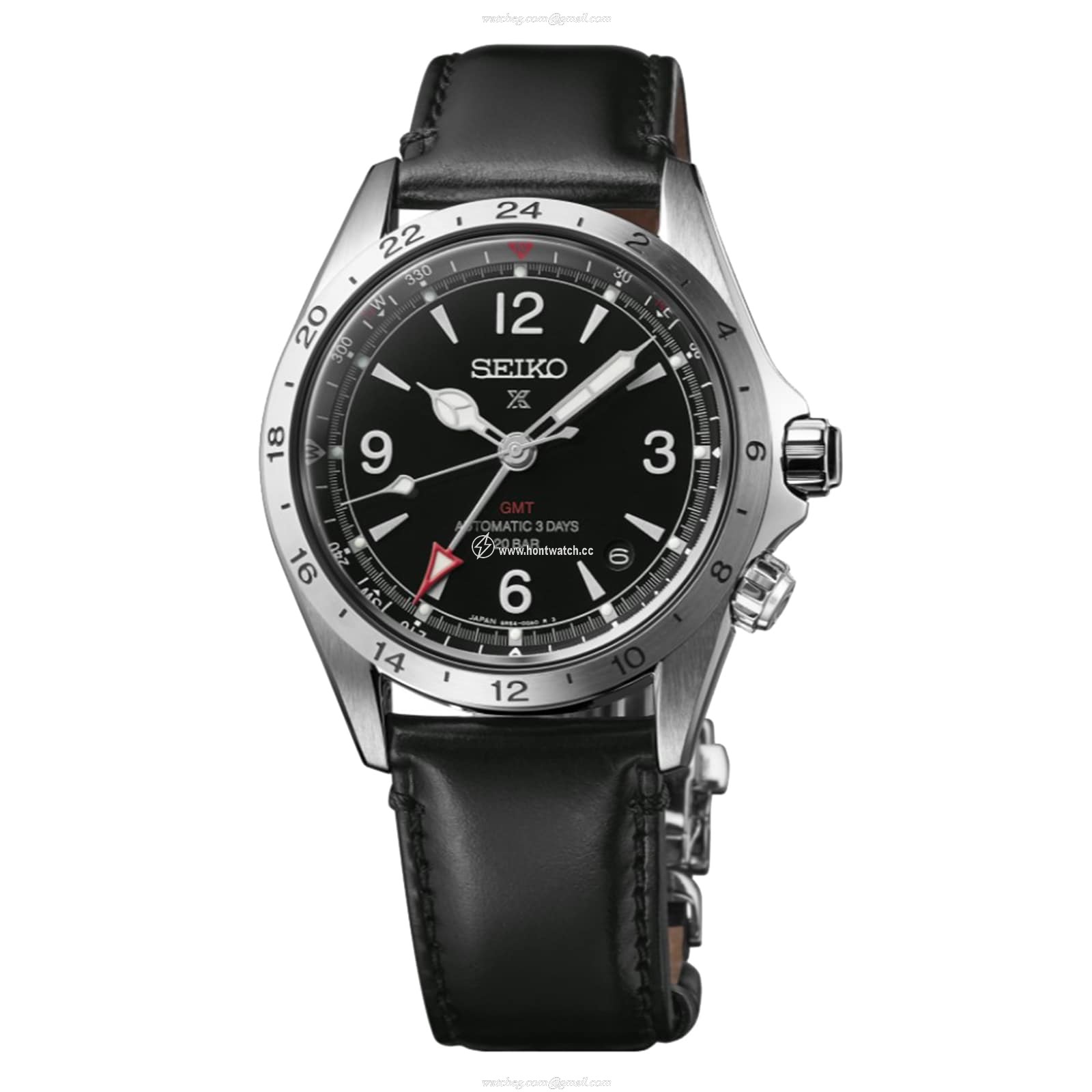 Seiko Alpinist SPB379J1 Automatic Watch - Black Dial - Stainless Steel