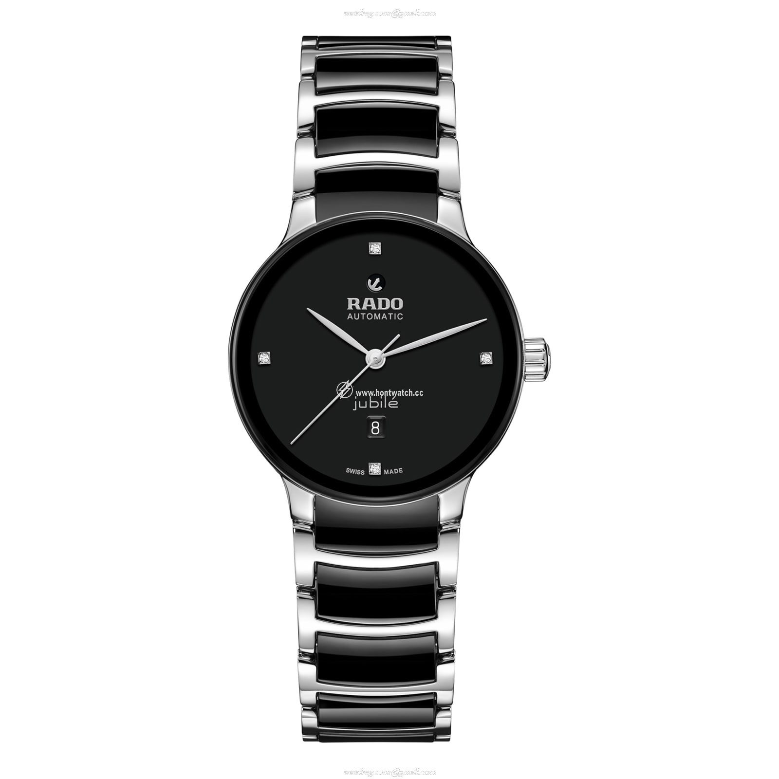 Rado Centrix Automatic Black Dial | Stainless Steel & Ceramic | 30.5mm