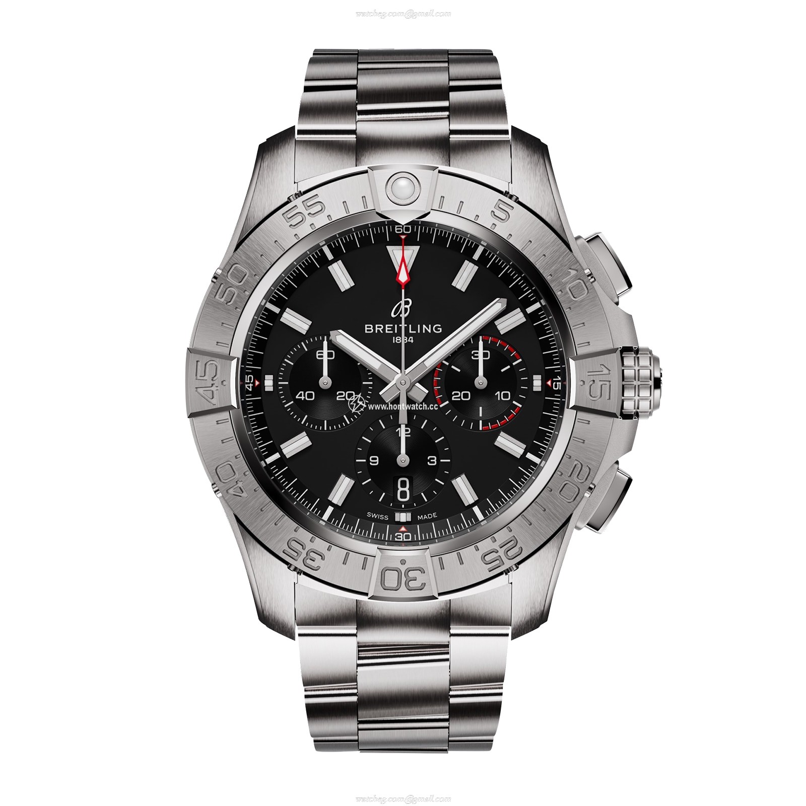 Breitling Avenger Automatic Black Watch - 44mm Stainless Steel
