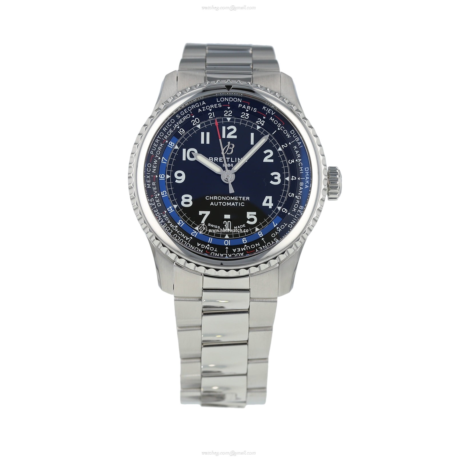Breitling Aviator 8 AB3521U41B1A1 | 43mm Automatic Black Dial | Stainless Steel