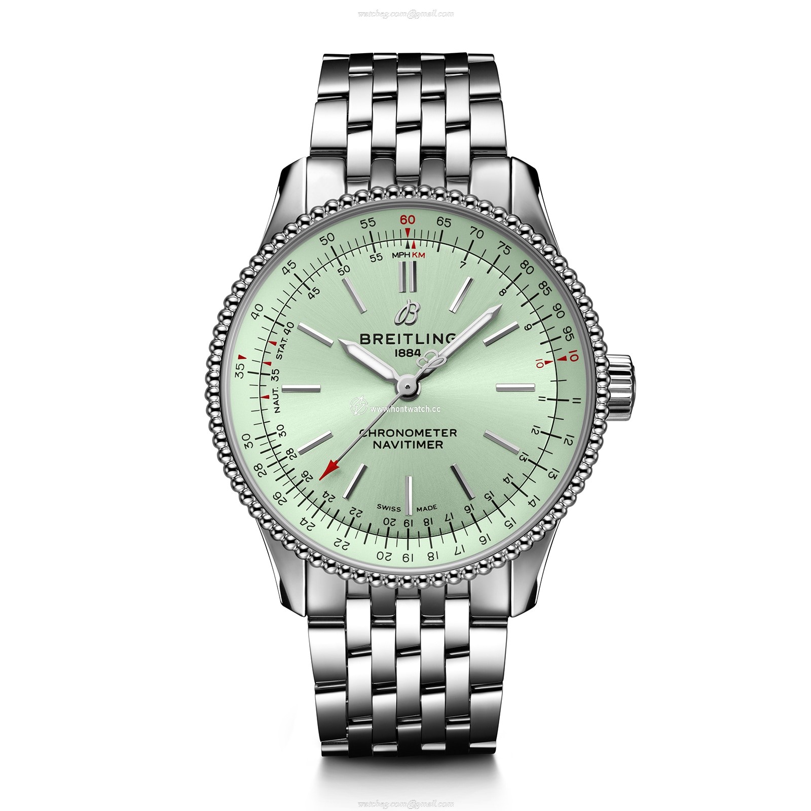 Breitling Navitimer 35 Automatic Mint Green Dial - 35mm Stainless Steel