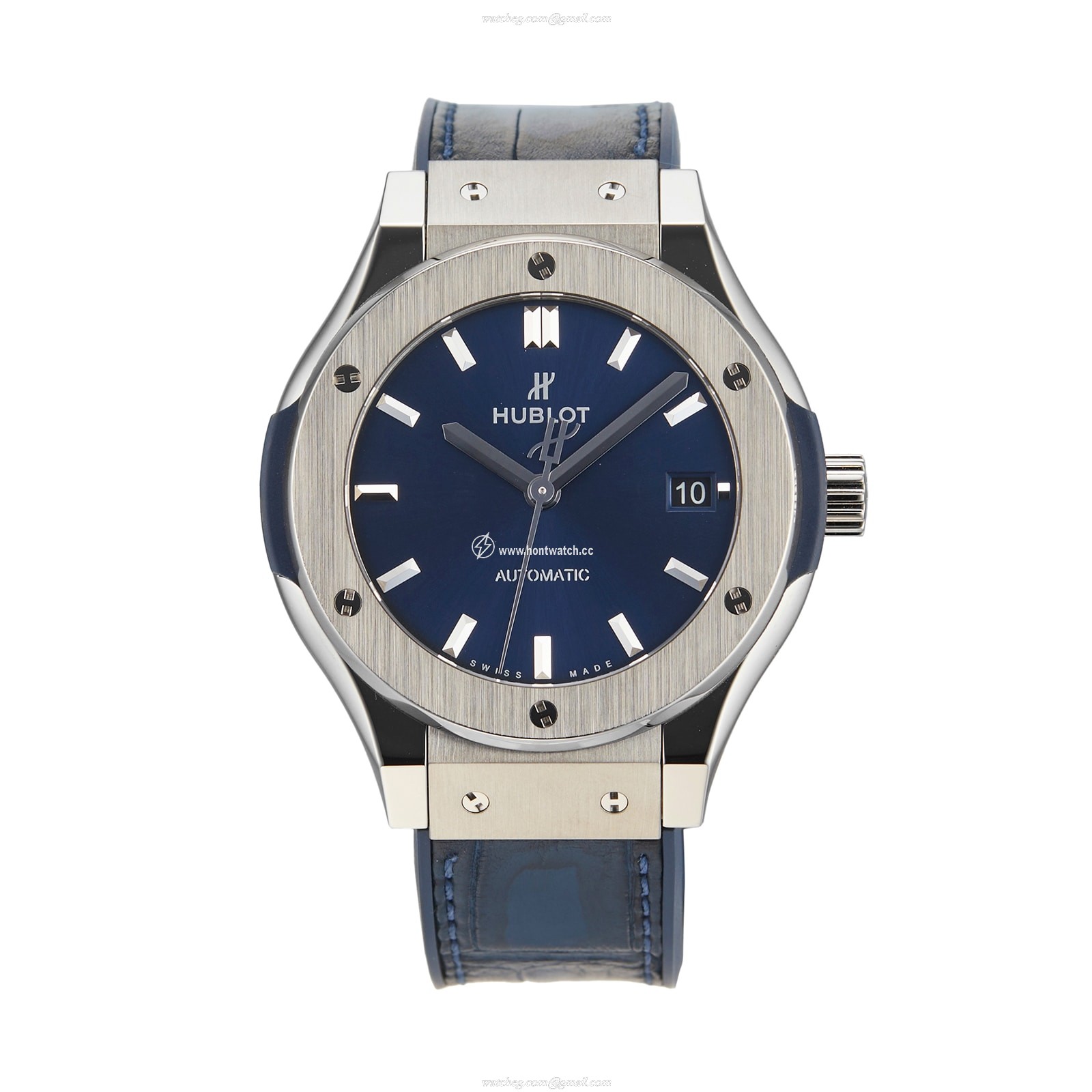 Hublot Classic Fusion 38mm Titanium Automatic Blue Dial Watch | Pre-Owned