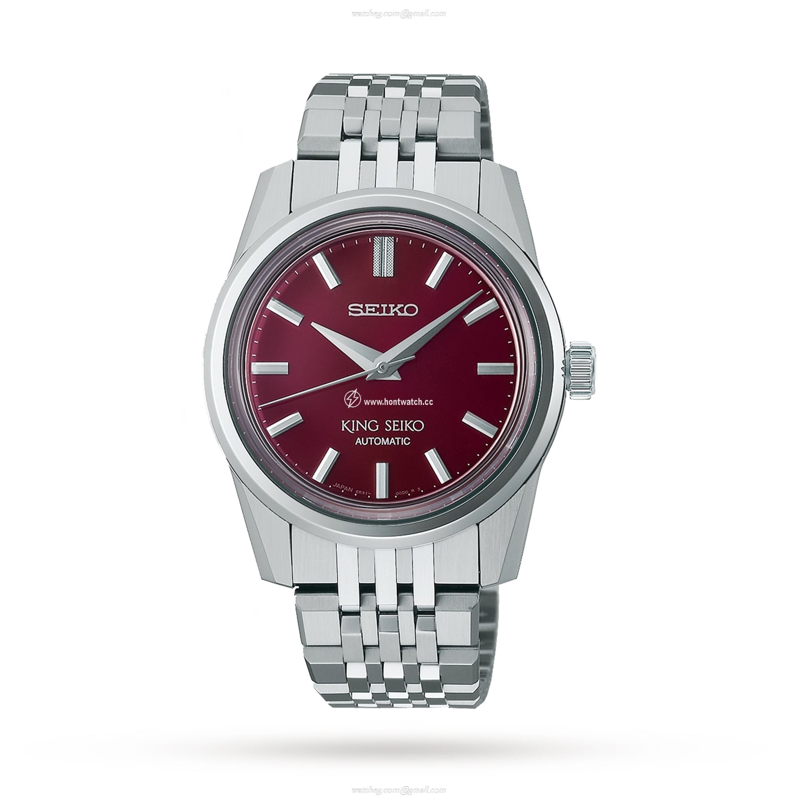 Seiko King Seiko SPB287J1 Automatic Watch - Red Dial - 37mm Stainless Steel