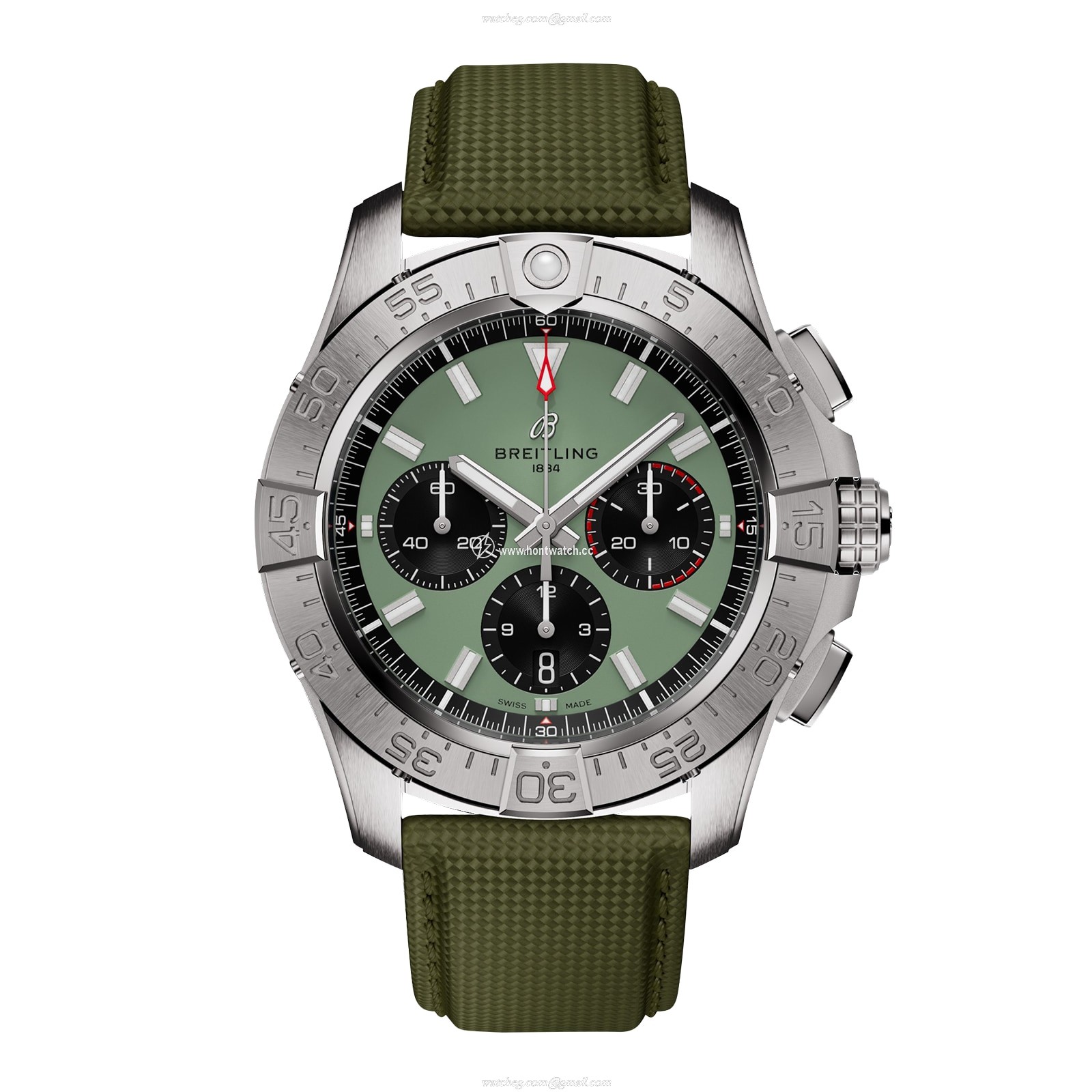 Breitling Avenger Automatic Green Dial 44mm Stainless Steel Watch