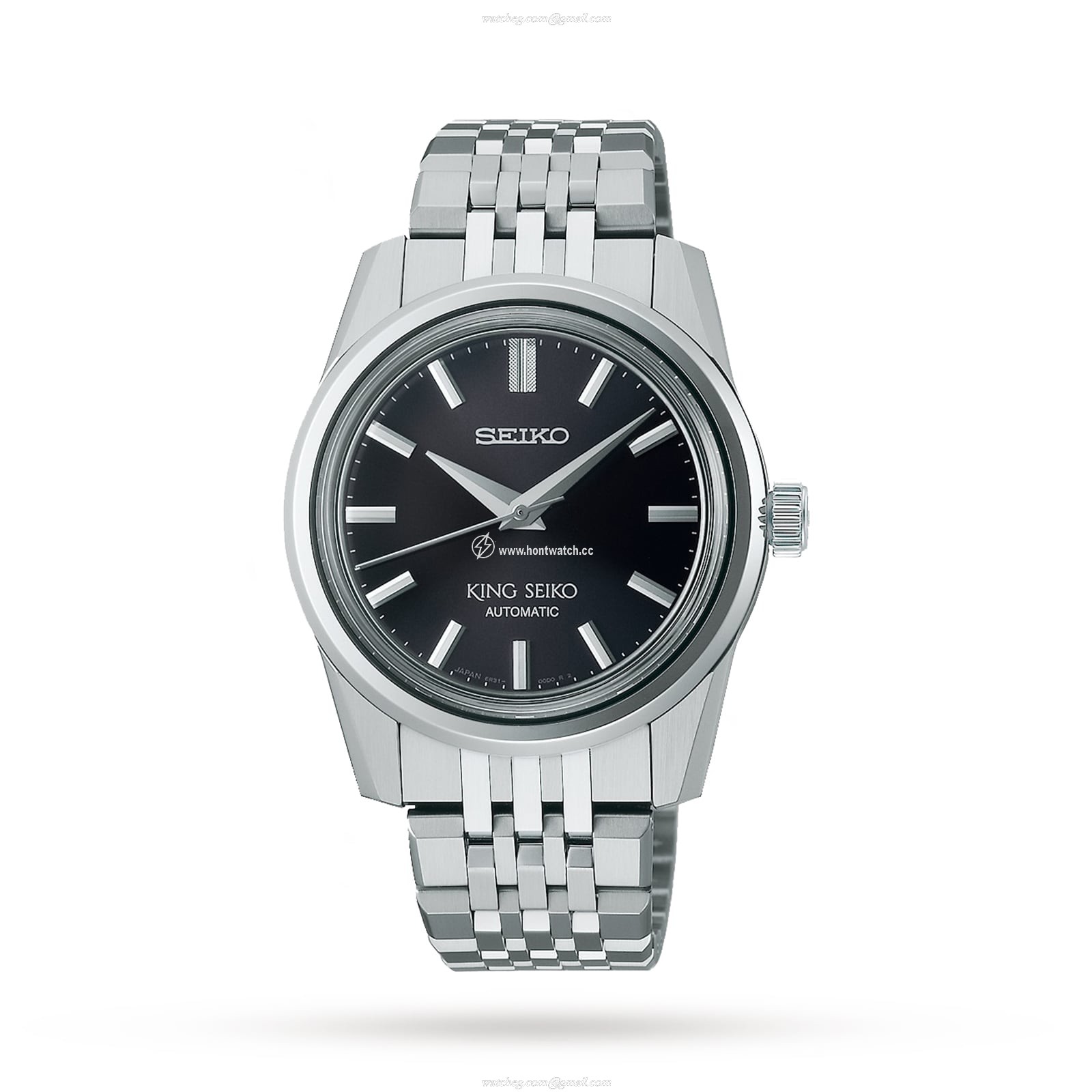 Seiko King Seiko SPB283J1 Automatic Watch - 37mm Black Dial - Stainless Steel