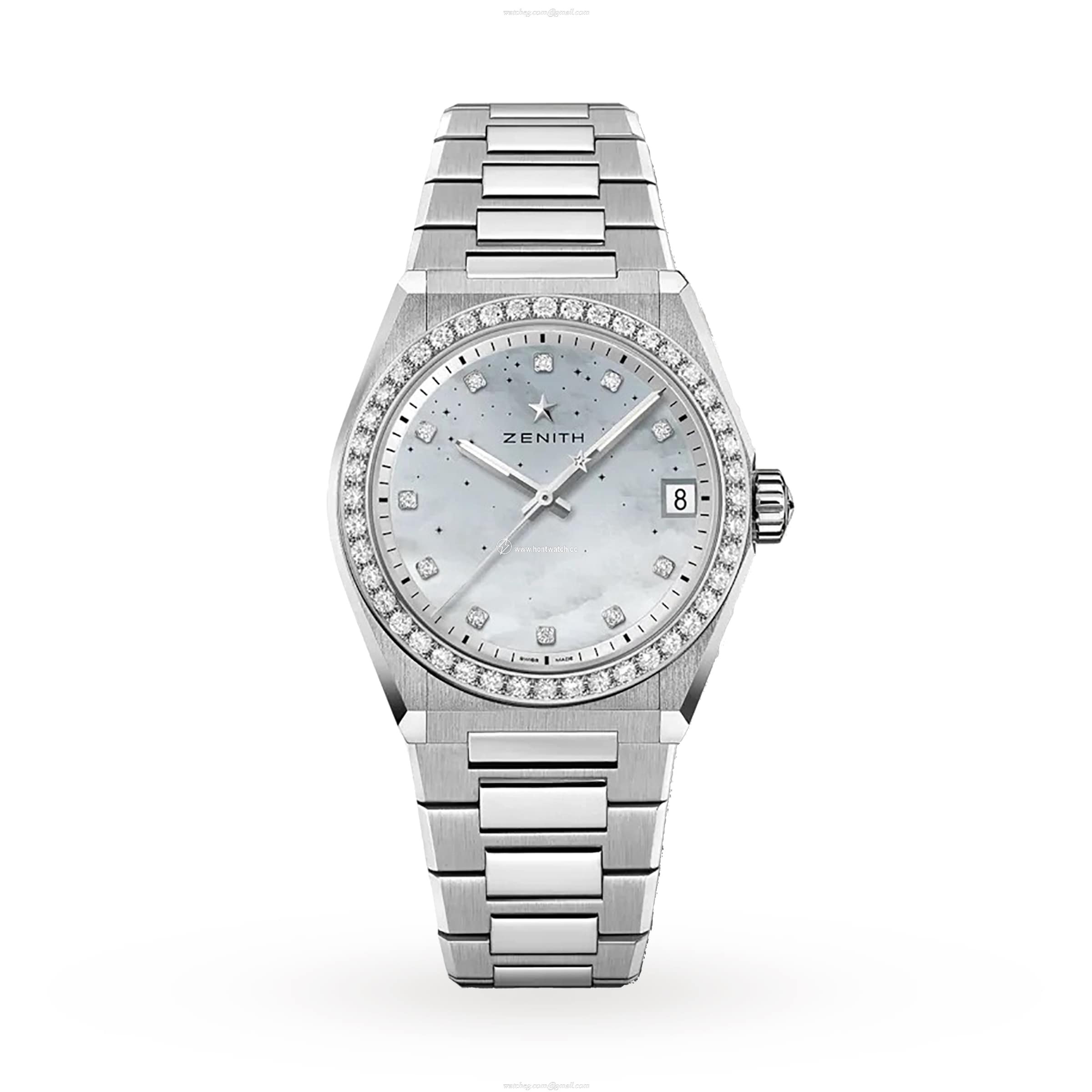 Zenith Defy Automatic - 36mm Stainless Steel Mother Of Pearl Dial | 100M Water Resistant