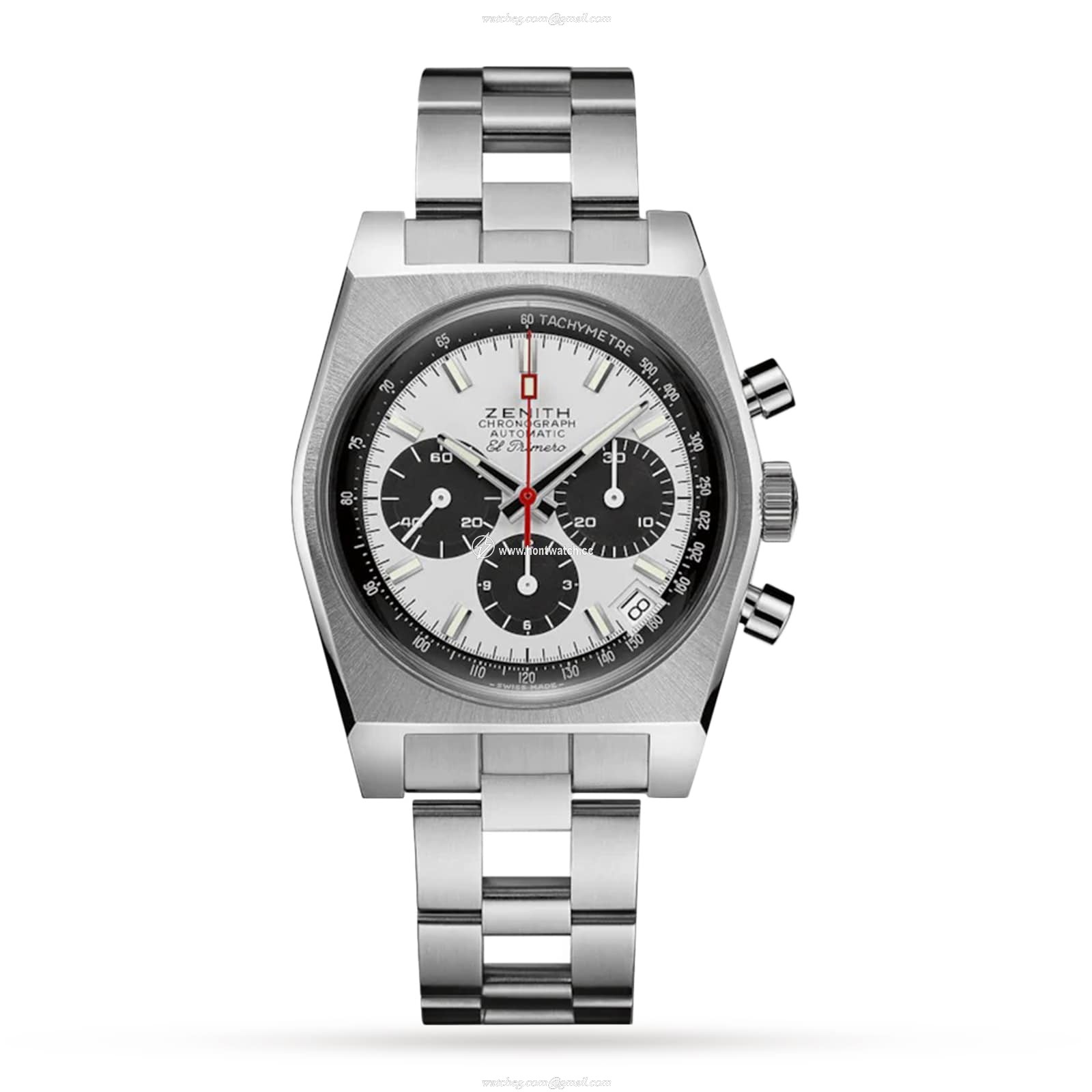 Zenith El Primero Replica - 37mm Stainless Steel Automatic White Dial Watch