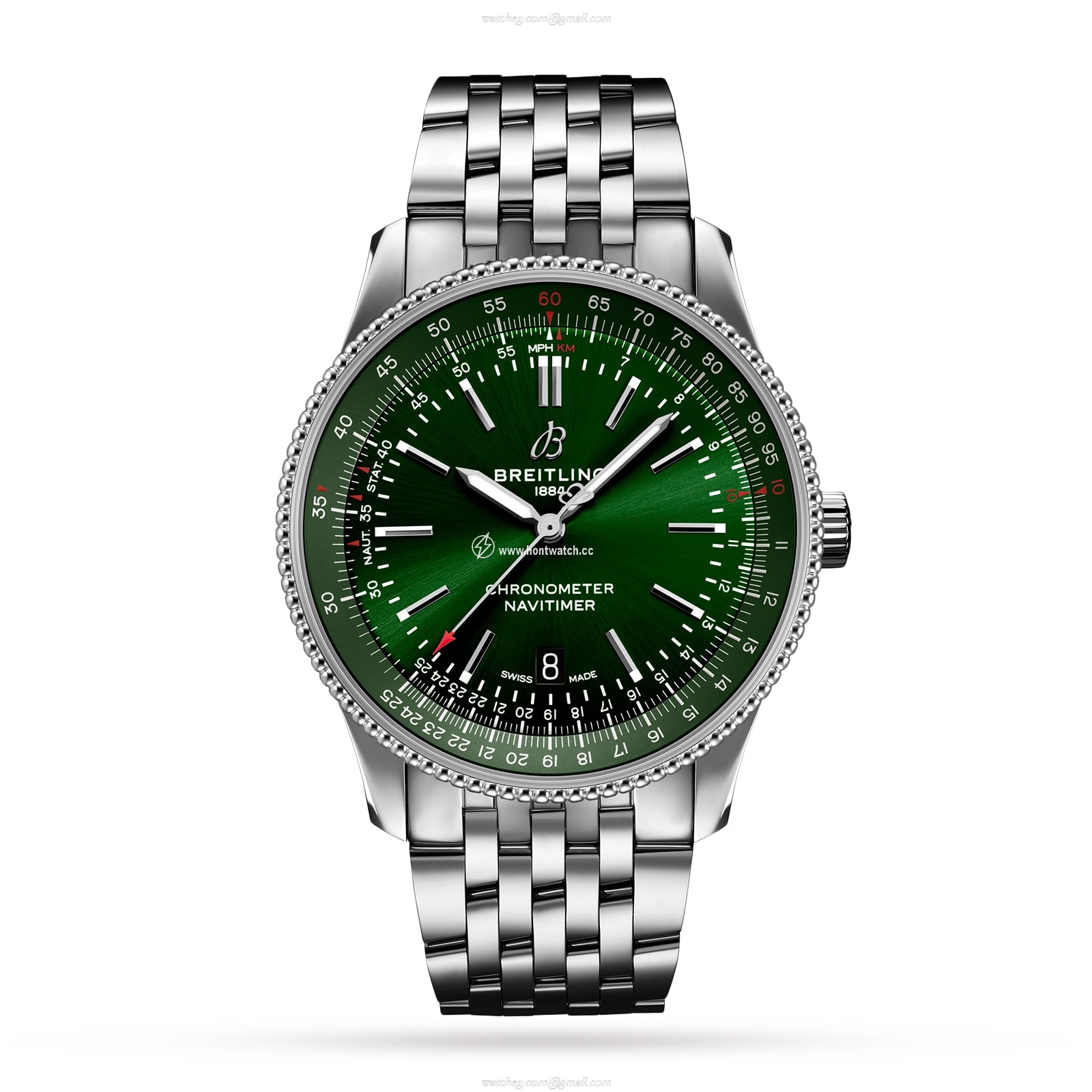 Breitling Navitimer 41 Automatic Green Dial - Stainless Steel Watch