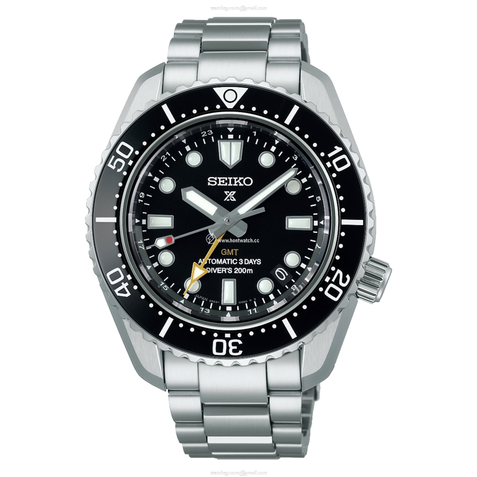 Seiko Prospex SPB383J1 Automatic Diver GMT Watch - 42mm Black Dial