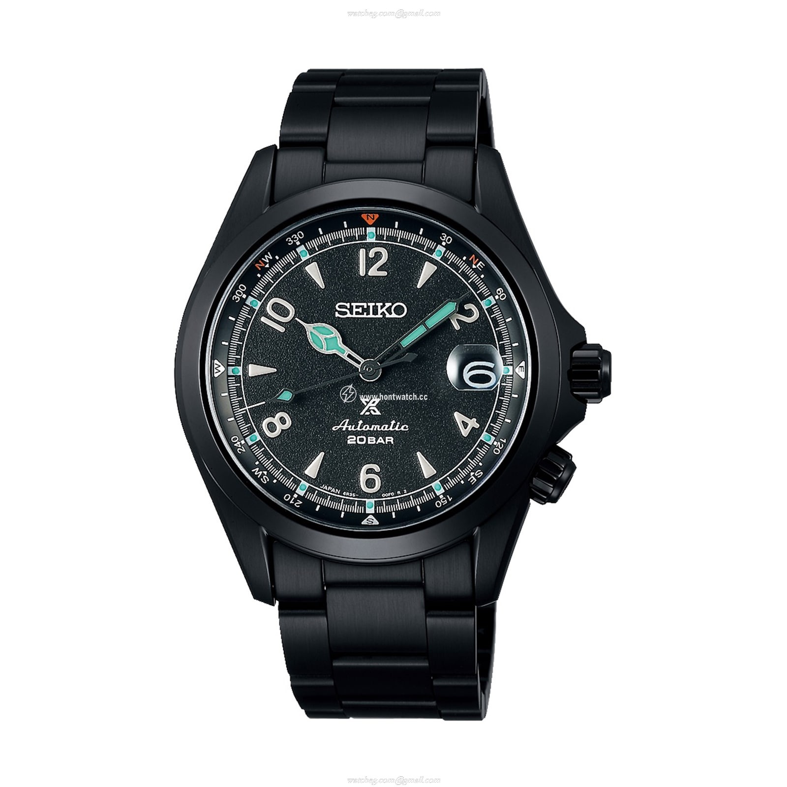 Seiko Alpinist SPB337J1 Automatic Black Dial - 39mm Stainless Steel