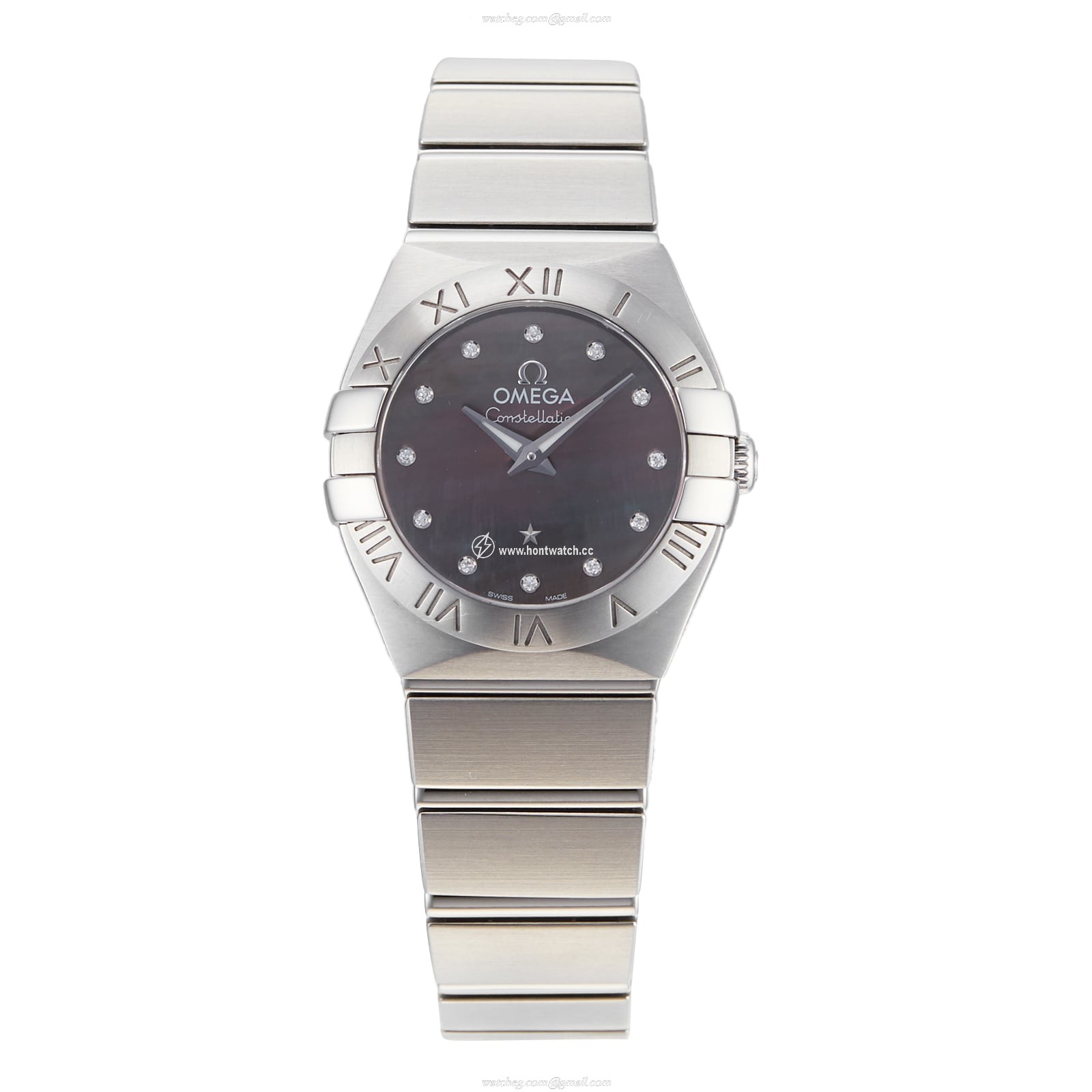 Omega Constellation 24mm Stainless Steel Quartz Watch - Mother of Pearl Dial