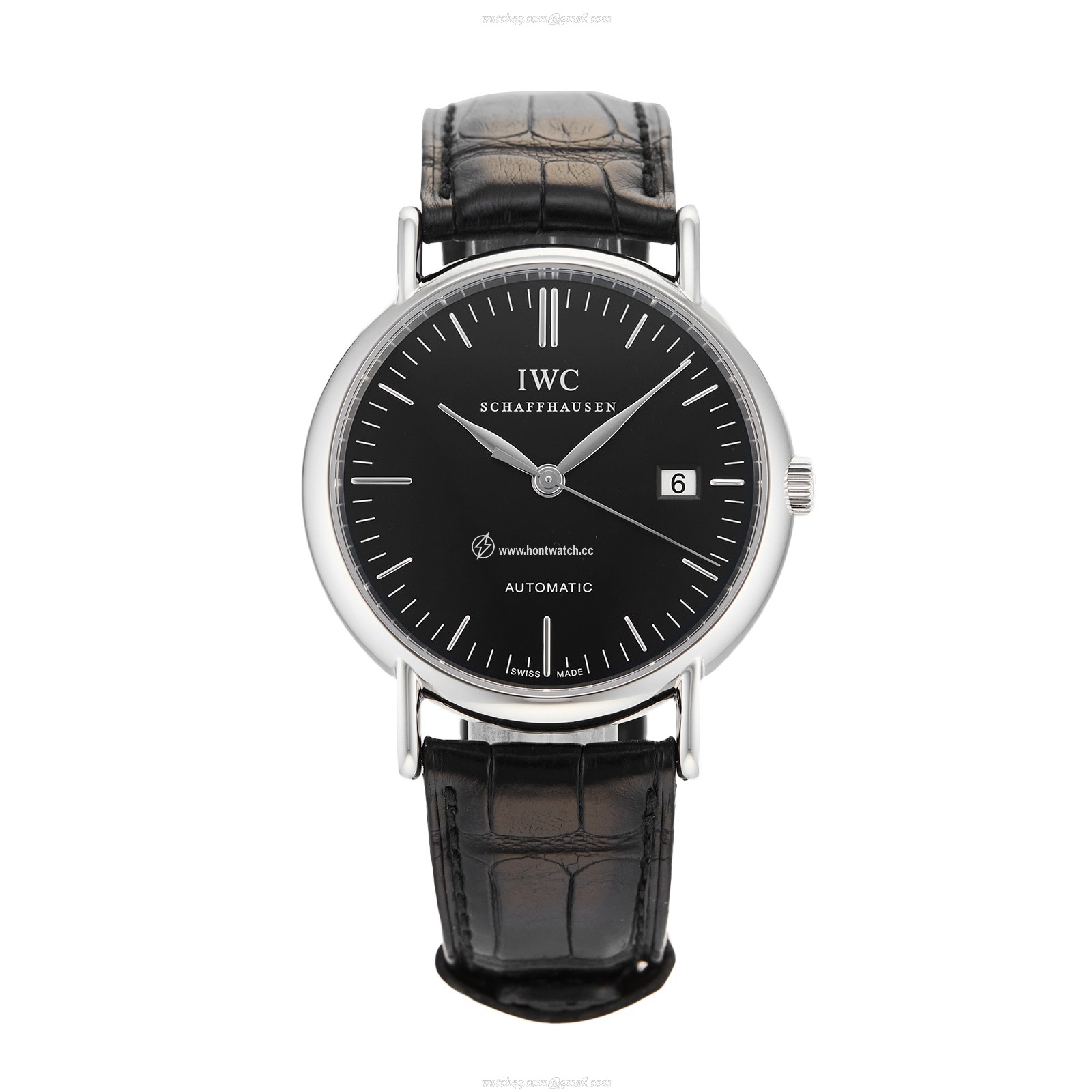 IWC Portofino IW356305 Automatic Watch - 39mm Stainless Steel - Black Dial