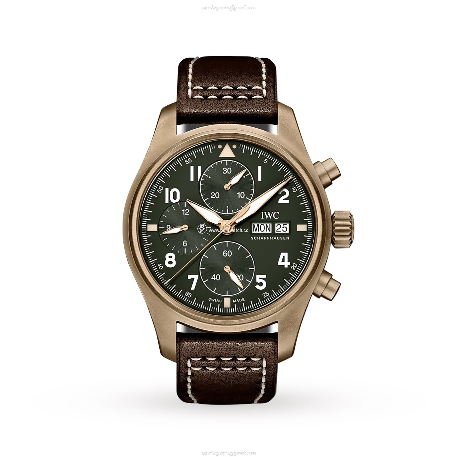 IWC Pilot IW387902 Bronze Automatic Green Replica - 41mm Chronograph