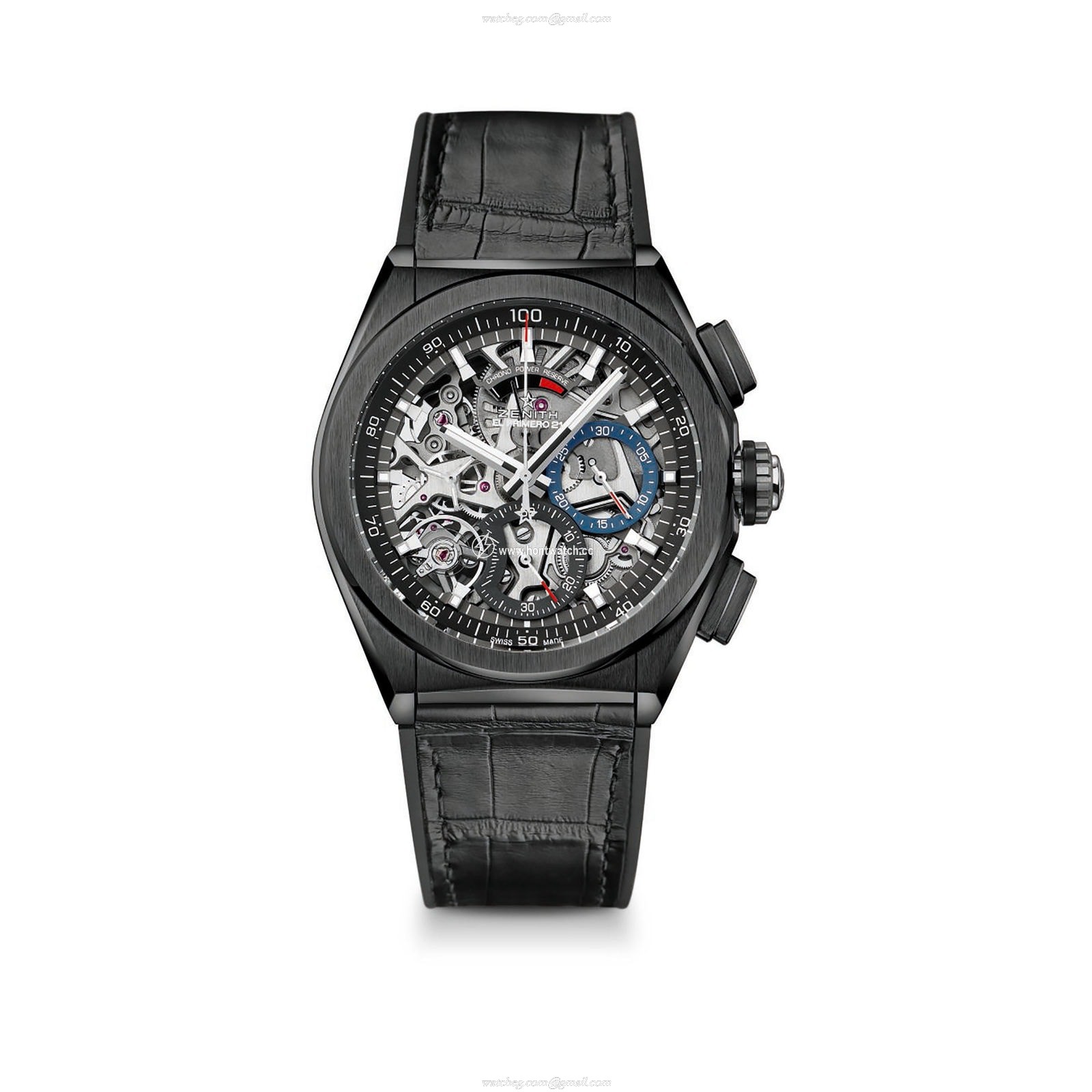 Zenith Defy El Primero 21 Ceramic Skeleton Automatic Watch - 44mm