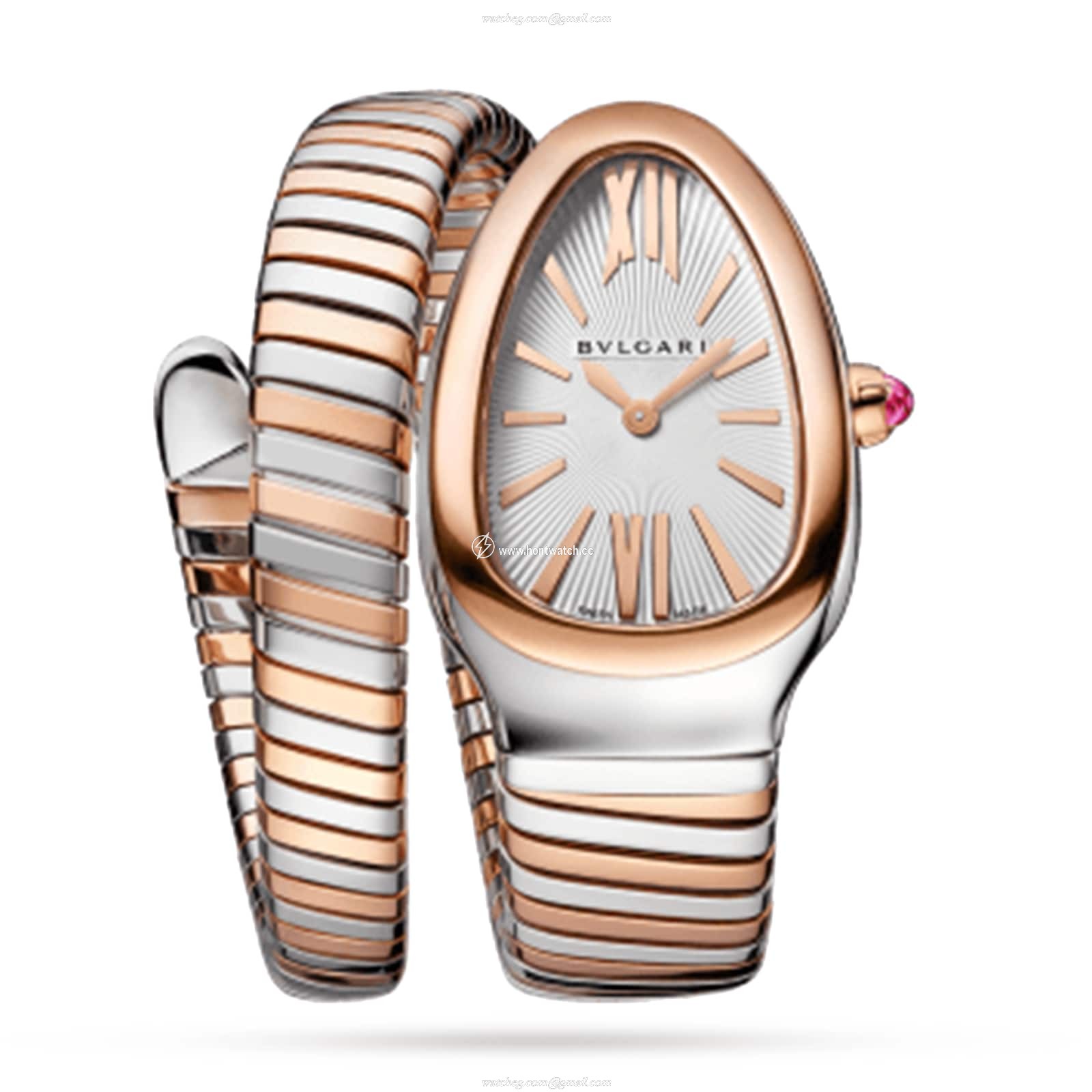 Bvlgari Serpenti 103708 | 35mm Silver Dial | Stainless Steel Quartz Watch