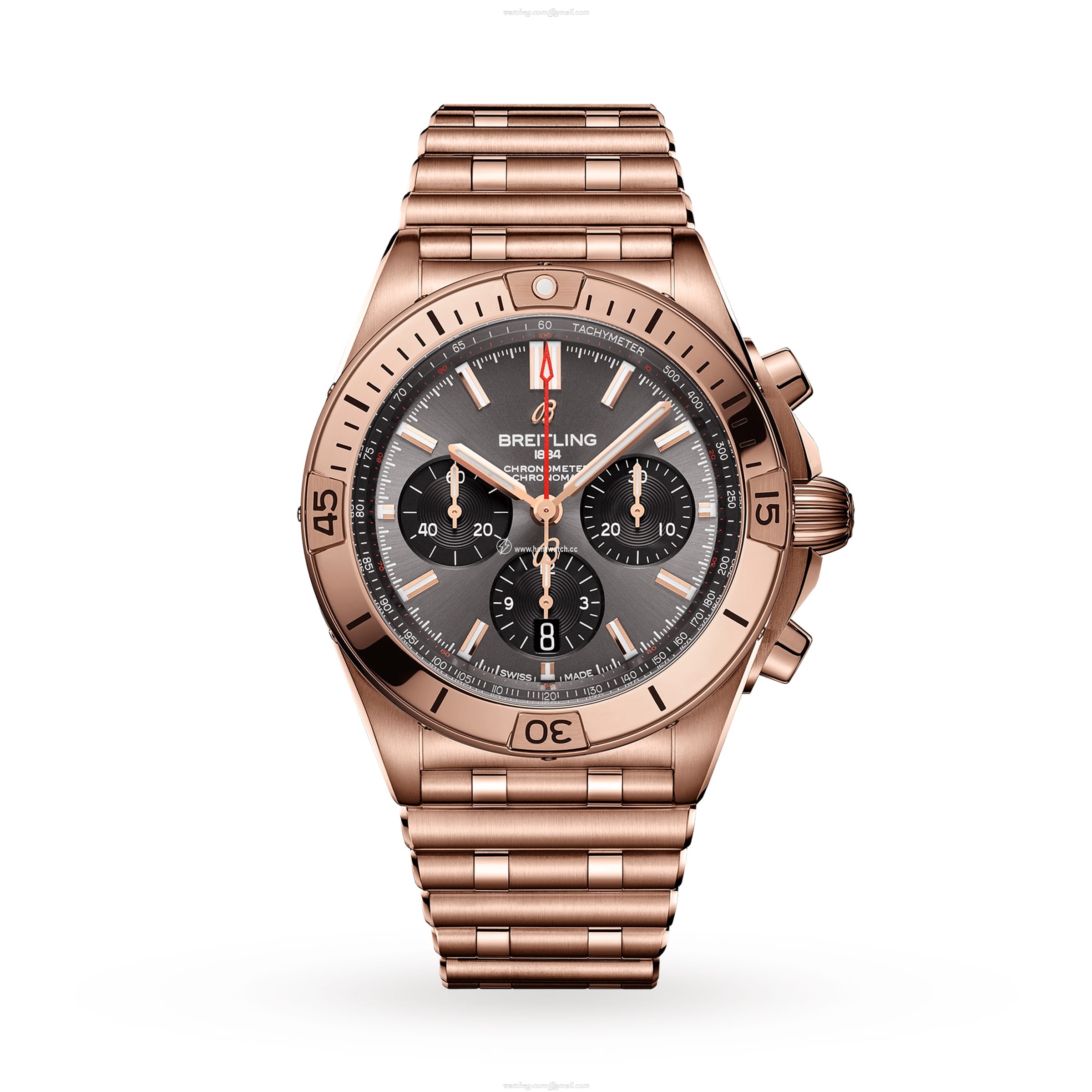 Breitling Chronomat RB0134101B1R1 | 18ct Rose Gold Automatic Grey Watch
