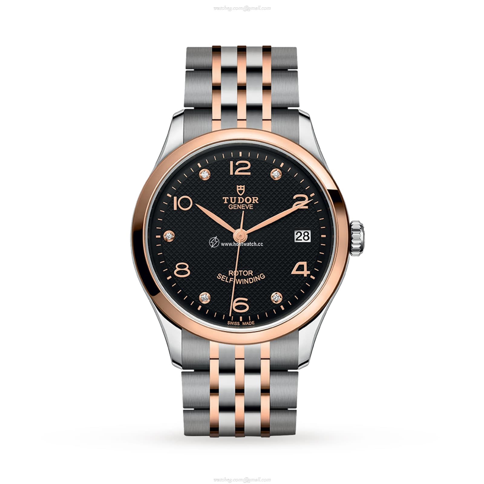 Tudor 1926 M91451-0004 Automatic Watch | 36mm Black Dial | Steel & Gold