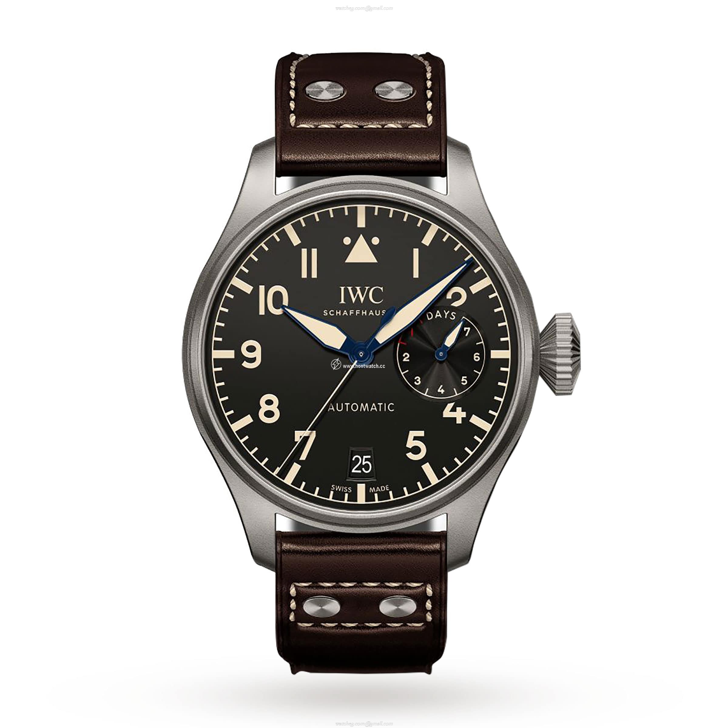 IWC Pilot IW501004 Titanium Automatic Black Replica Watch - 46mm