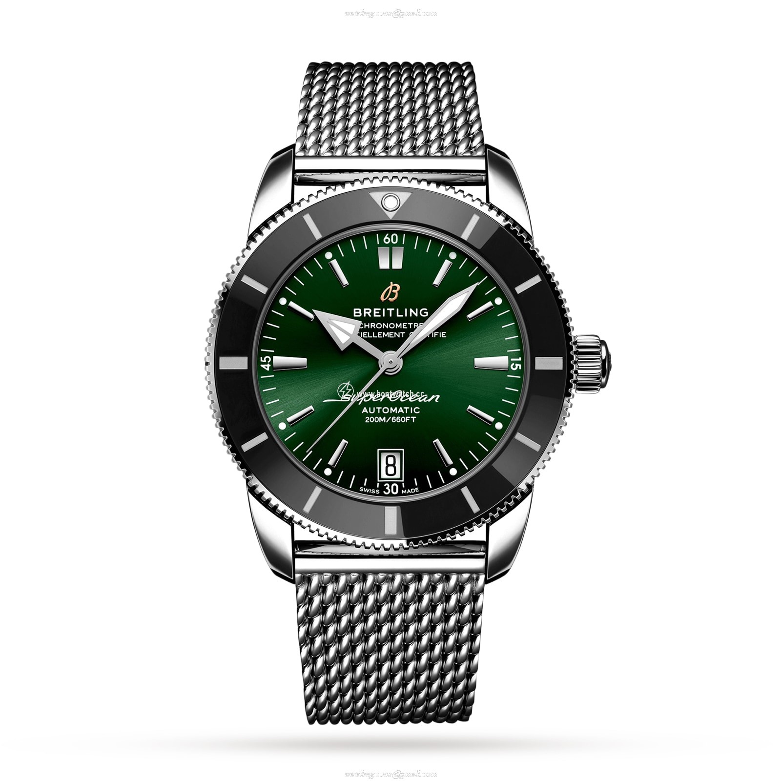 Breitling Superocean Heritage 42mm Automatic Green Dial - Stainless Steel